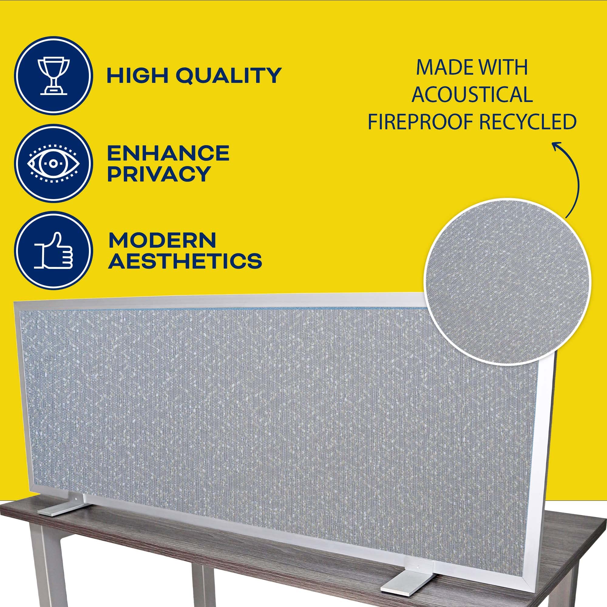 Acoustical Free Standing Privacy Screen - 18