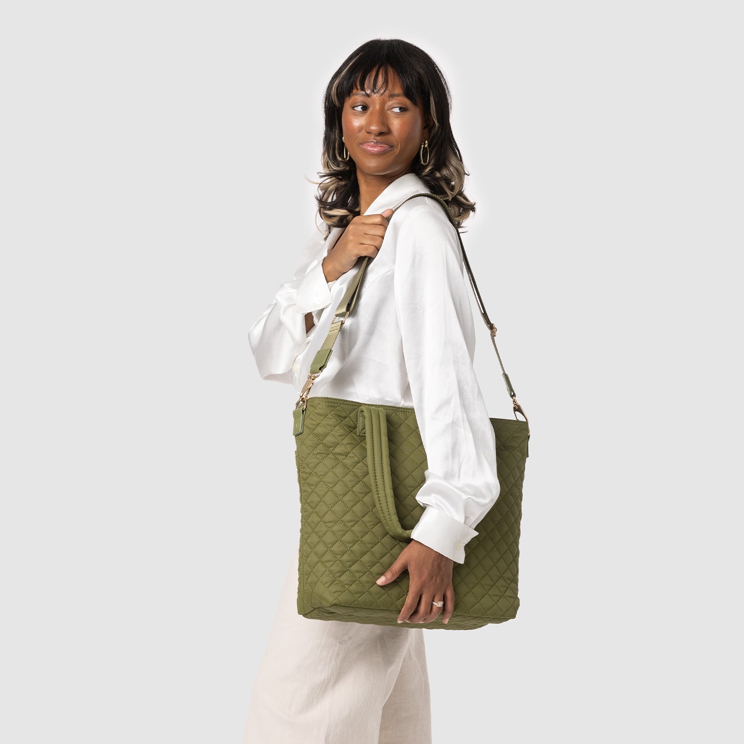 Harper Quilted Tote Bag - Stylish & Durable Handbag for Women | Perfect for Work, Travel & Everyday Use