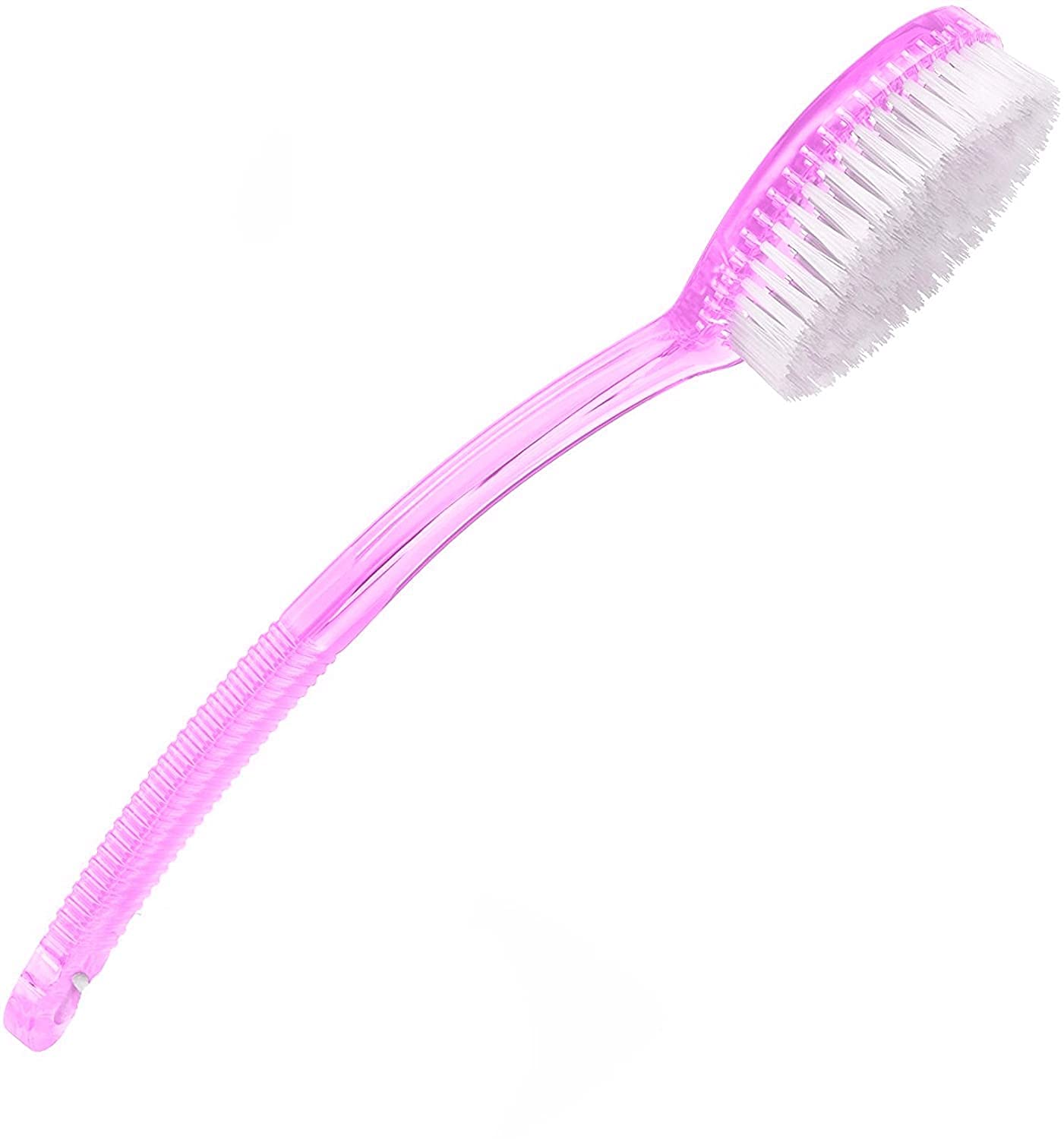 INAAYA Long Handle Back Scrubber Bath Brush for Shower & Exfoliation - Soft Bristles, Ergonomic Grip, Multi-Color Options - Perfect for Hard-to-Reach Areas & Sensitive Skin Care