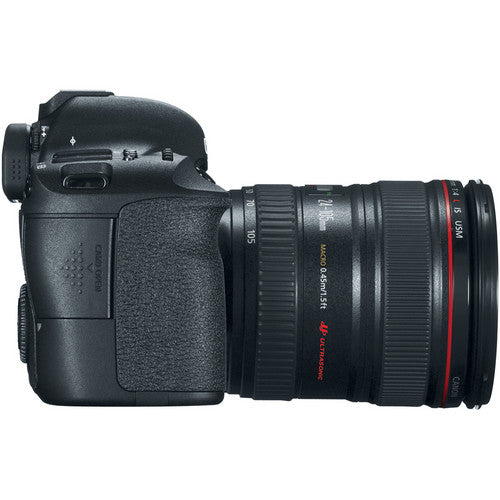 Canon EOS 6D Full Frame DSLR Camera Bundle with EF 24-105mm f/4L IS USM Lens, 32GB SD Card & Grip Strap - Professional Photography for Travel, Portraits & Events