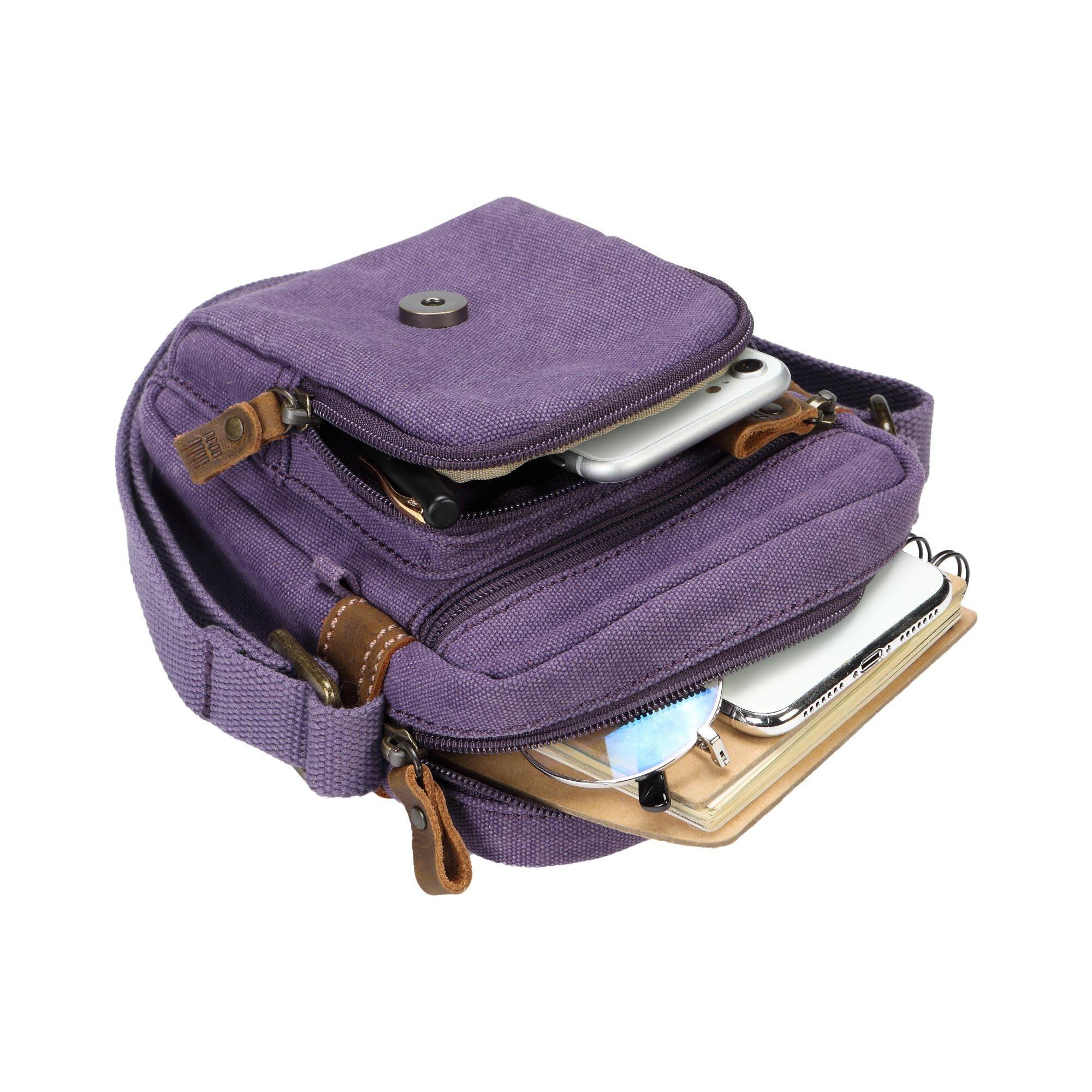 TRP0213 Troop London Classic Canvas Crossbody Bag for Men & Women - Stylish & Durable Everyday Shoulder Bag for Work, Travel & Casual Outings