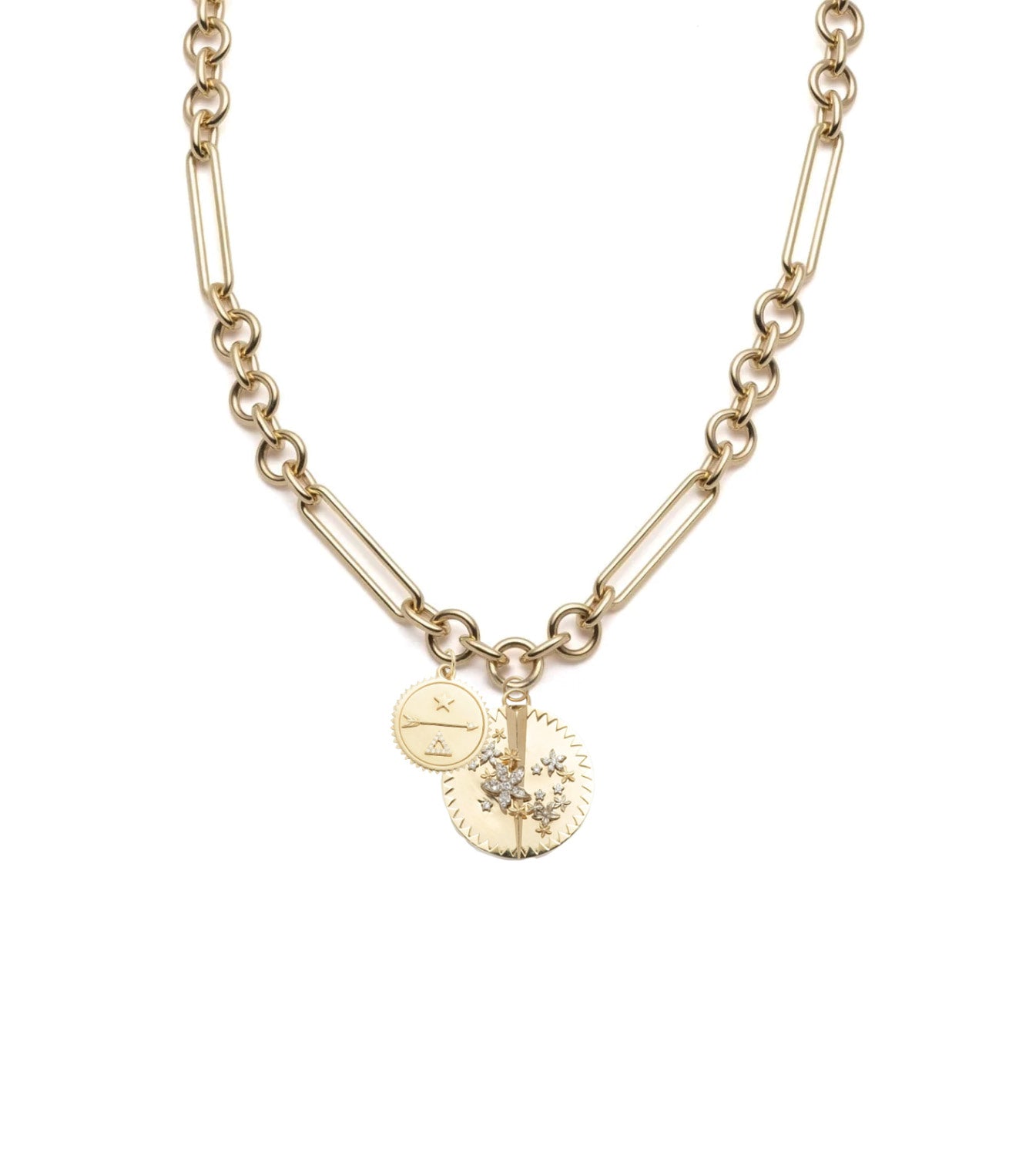 Resilience Mixed Clip Necklace - Adjustable Midsize Fashion Jewelry for Women - Perfect for Office, Party & Everyday Wear