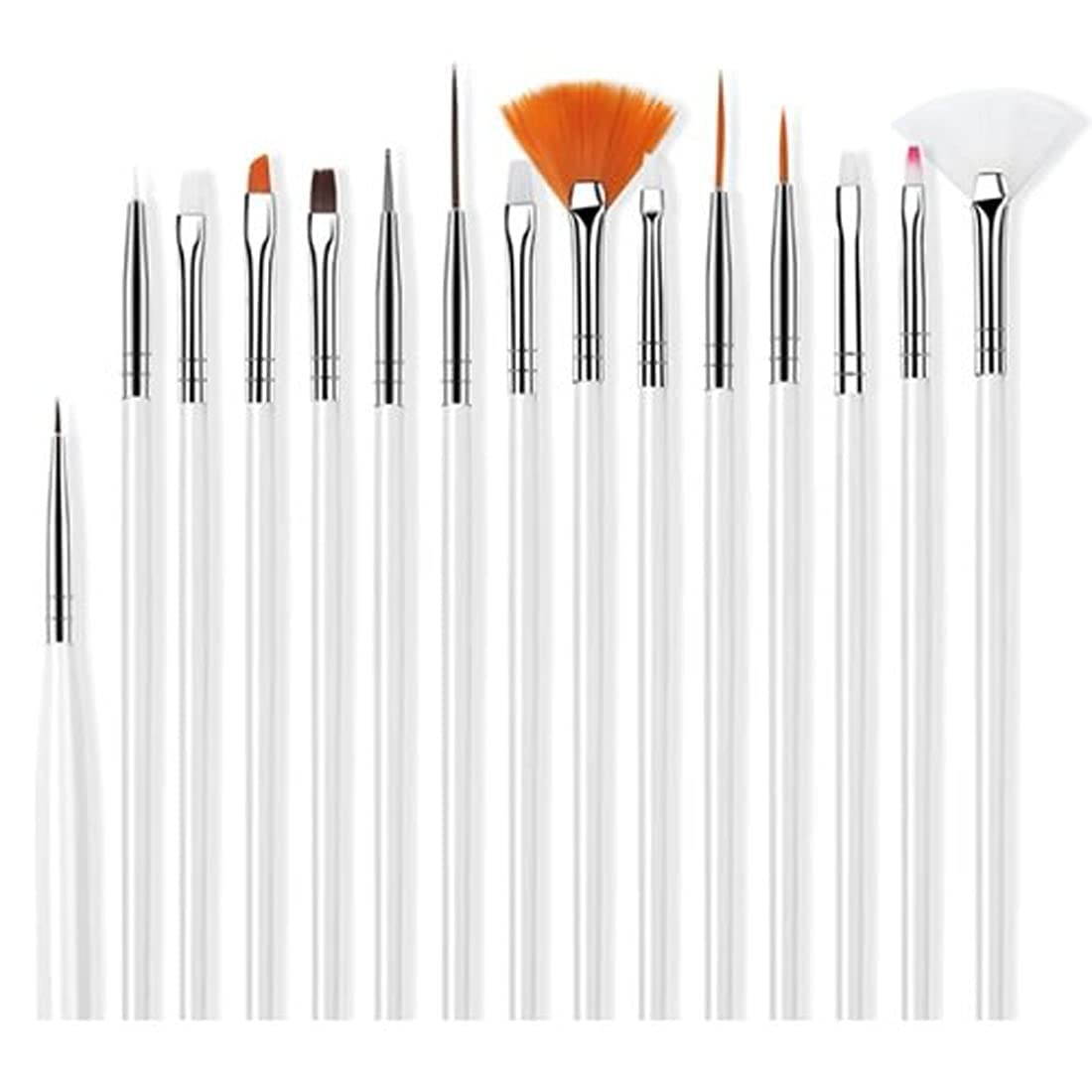 TYAGIRL 15-Piece Acrylic UV Gel Nail Brush Set - Professional Nail Art Tools for Acrylic, Poly Extension, Builder Gel, Dotting & Painting - Perfect for Home & Salon Use (DIY Manicure, Nail Design, Gel Polish Application)