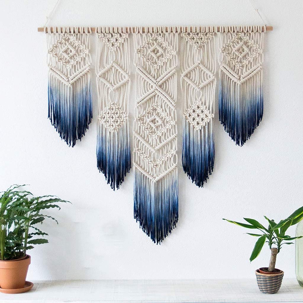 NACHEN Macrame Wall Hanging - Handwoven Bohemian Wall Decor for Nursery, Bedroom, Living Room | Boho Chic Home Decor for Apartments, Dorms & Gallery Walls | Perfect for Bohemian Style Interiors and Gift Giving