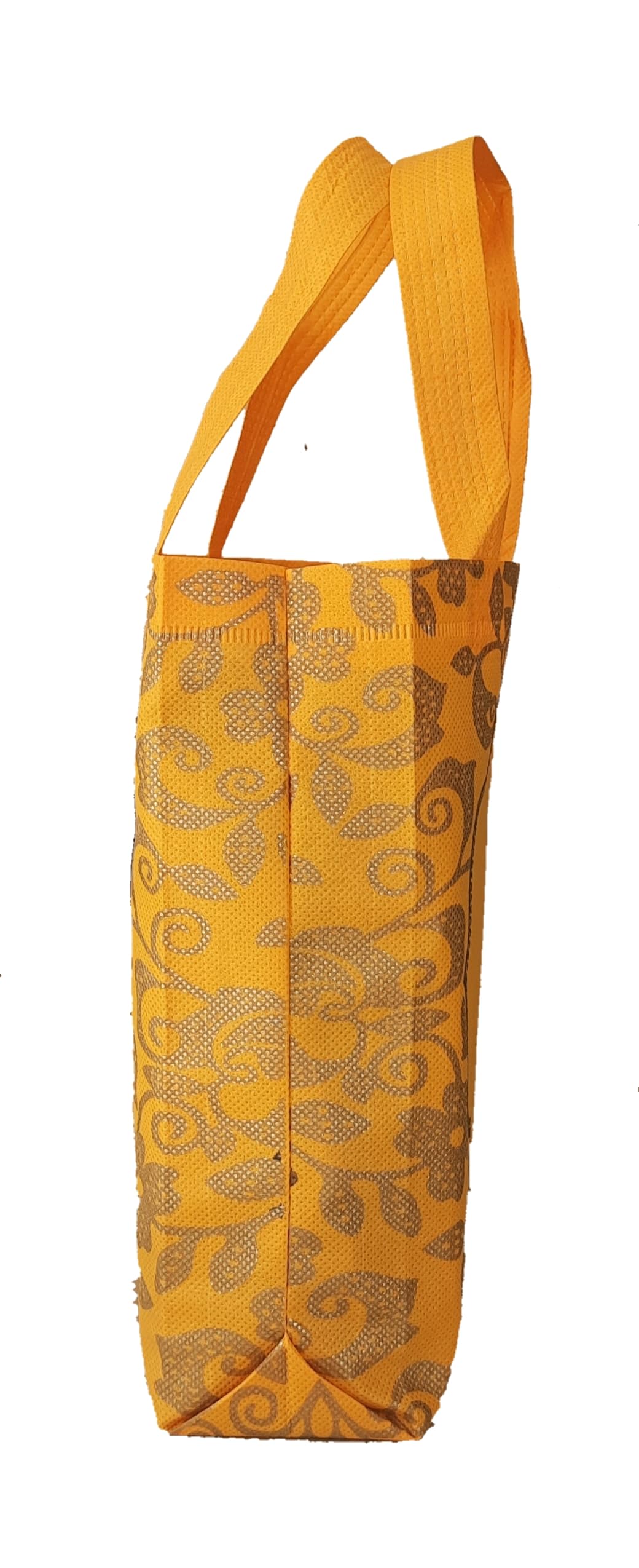 20 Pack Golden Yellow Small Thank You Gift Bags 8x10x3 Inch - Perfect for Wedding Favors, Birthday Party Return Gifts & Thamboolam Bags - Elegant & Practical for Any Celebration