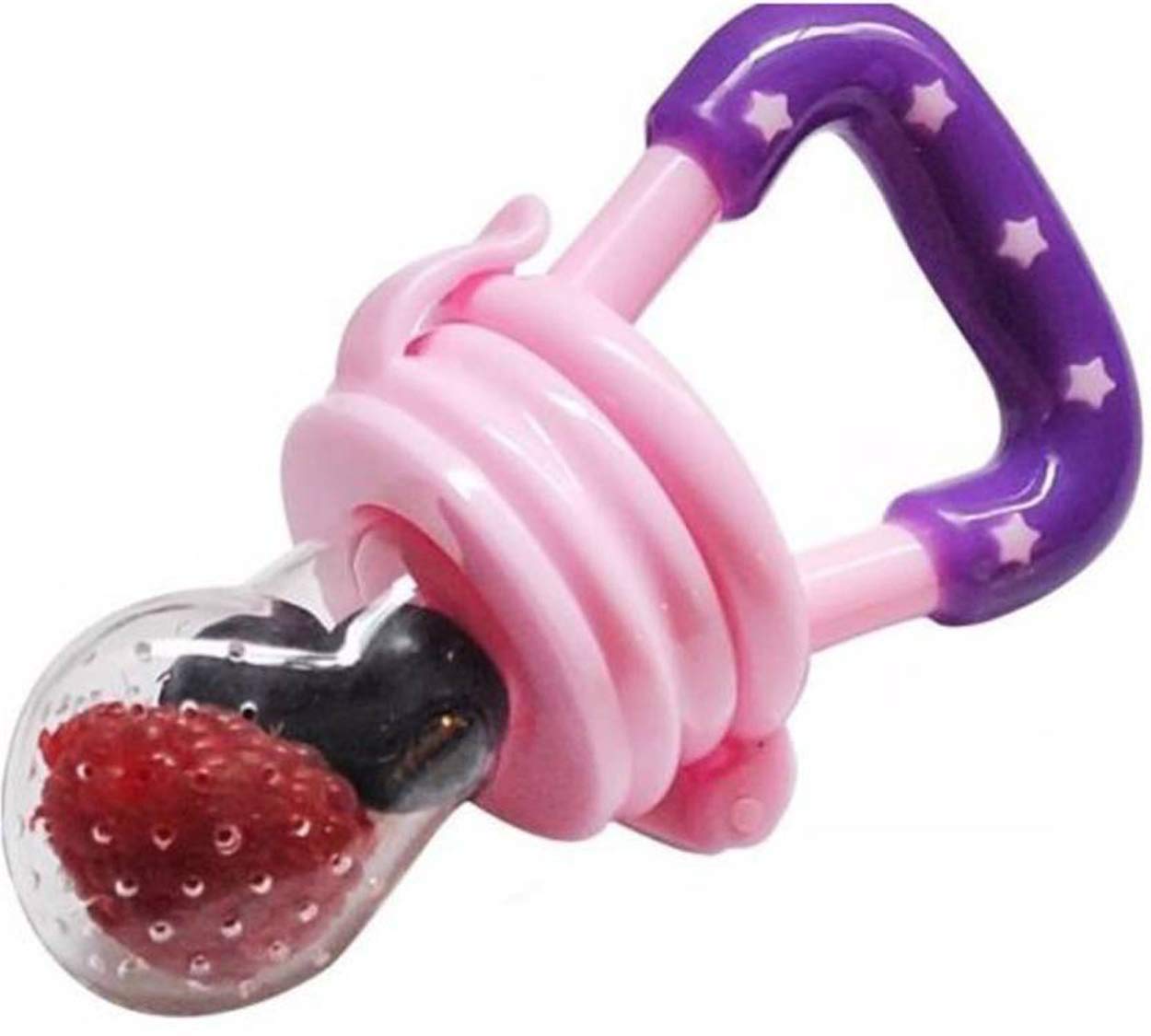 Baby Fruit & Vegetable Feeder - Safe Silicone Teether for Infants & Toddlers - Perfect for Introducing Solids, Soothing Teething Pain & On-the-Go Feeding - Ideal for Home, Travel & Daycare Use