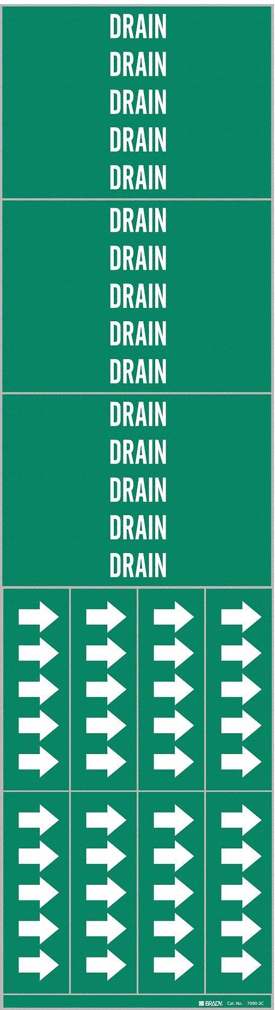 Self-Adhesive Pipe Marker for 3/4