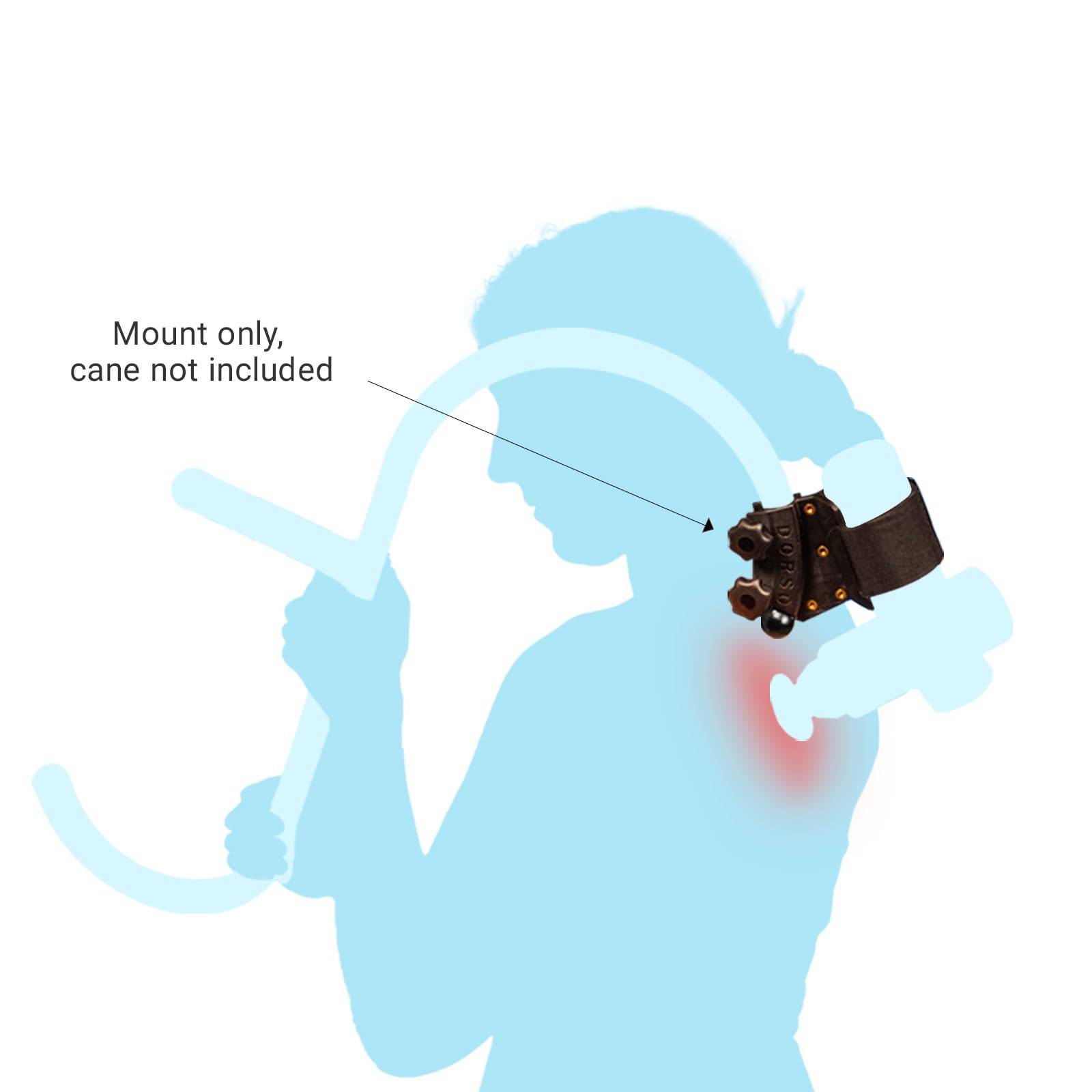 Dorso Massage Gun Attachment - Extend Reach for Deep Tissue Percussion Therapy | Perfect for Back, Shoulder & Hard-to-Reach Areas