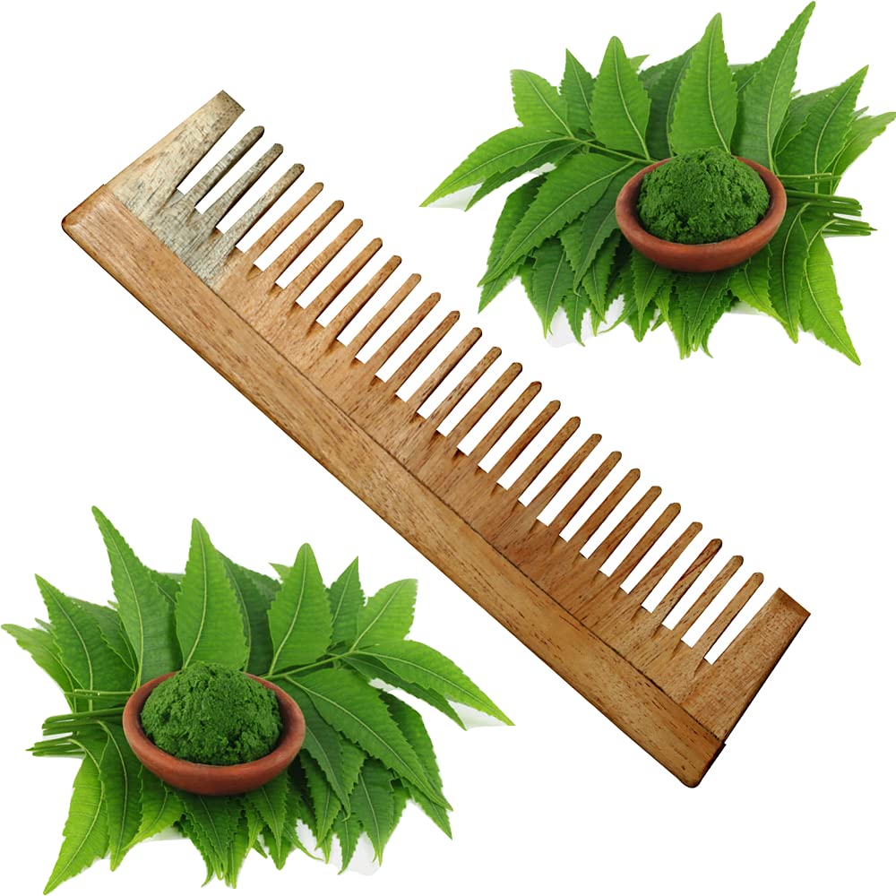Premium Natural Wooden Comb for Hair Care - Gentle Detangling & Scalp Massage - Ideal for Daily Use, Travel & Gifts