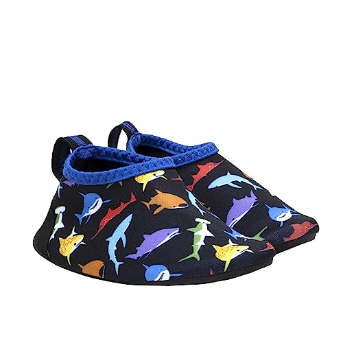 Multi Sharks Black Spandex