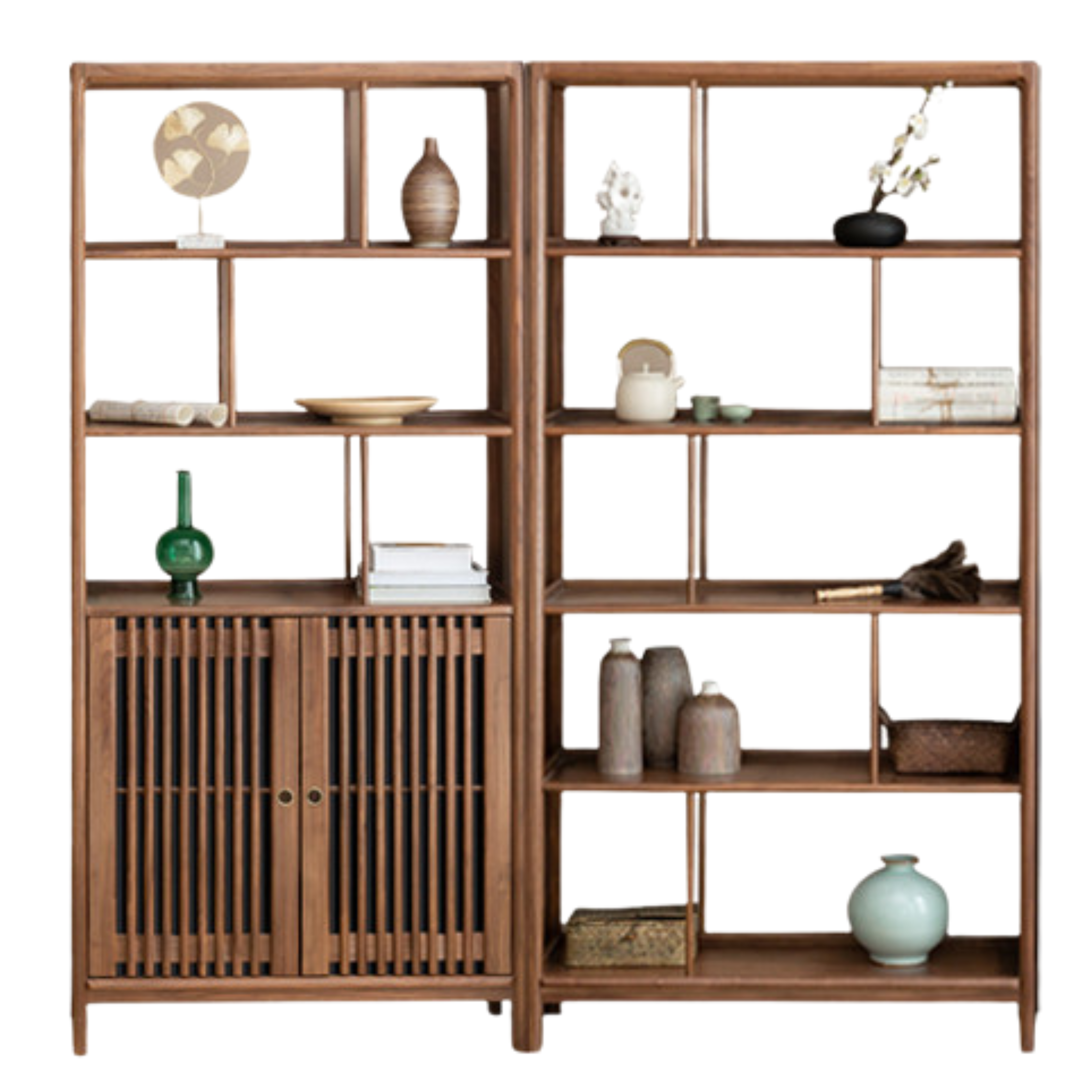 74.8x13.7x76.7 inch / 190x35x195 cm / Walnut color / North American black walnut BC