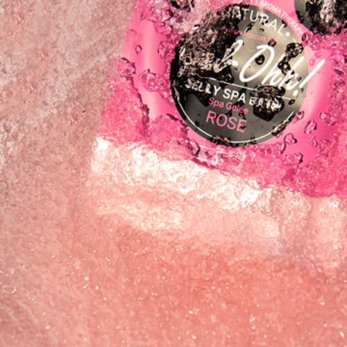 Avry Gel Ohh Jelly Spa Bath Rose - Luxurious Rose Scented Jelly Bath Soak for Relaxation & Self Care - Perfect for Spa Nights, Stress Relief & Romantic Baths
