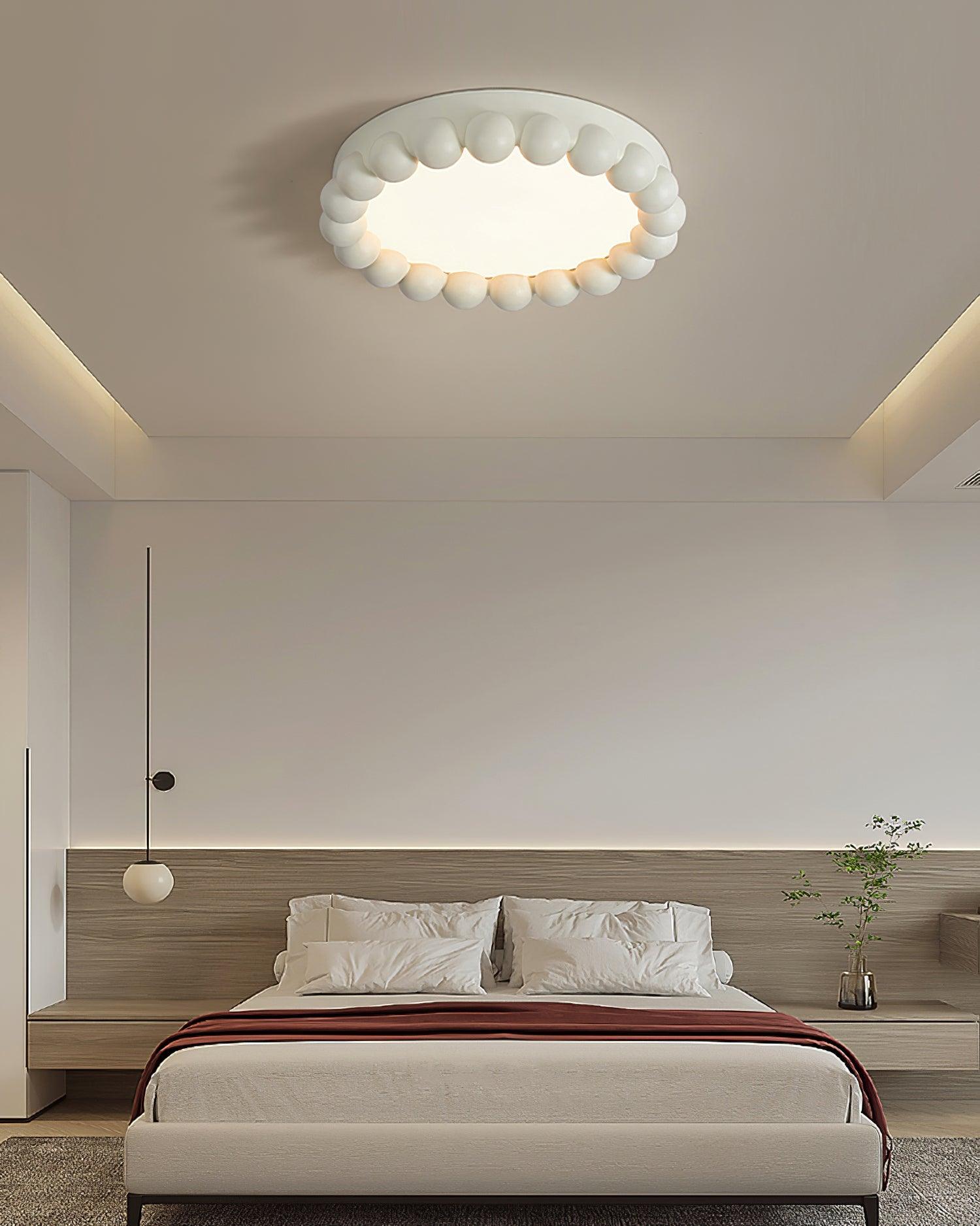 Modern Molina Ceiling Lamp - LED Flush Mount Light Fixture for Living Room, Bedroom, Kitchen | Energy Efficient & Dimmable Indoor Lighting | Perfect for Home, Office & Commercial Spaces