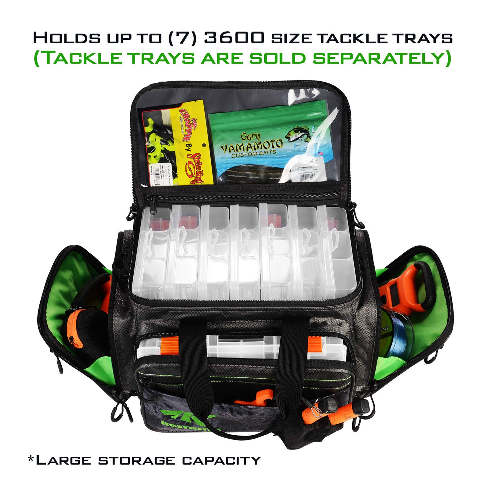 KastKing Waterproof Fishing Tackle Bags - Saltwater Resistant Gear Storage for Freshwater & Saltwater Fishing - Perfect for Boat, Kayak, and Shore Fishing Trips
