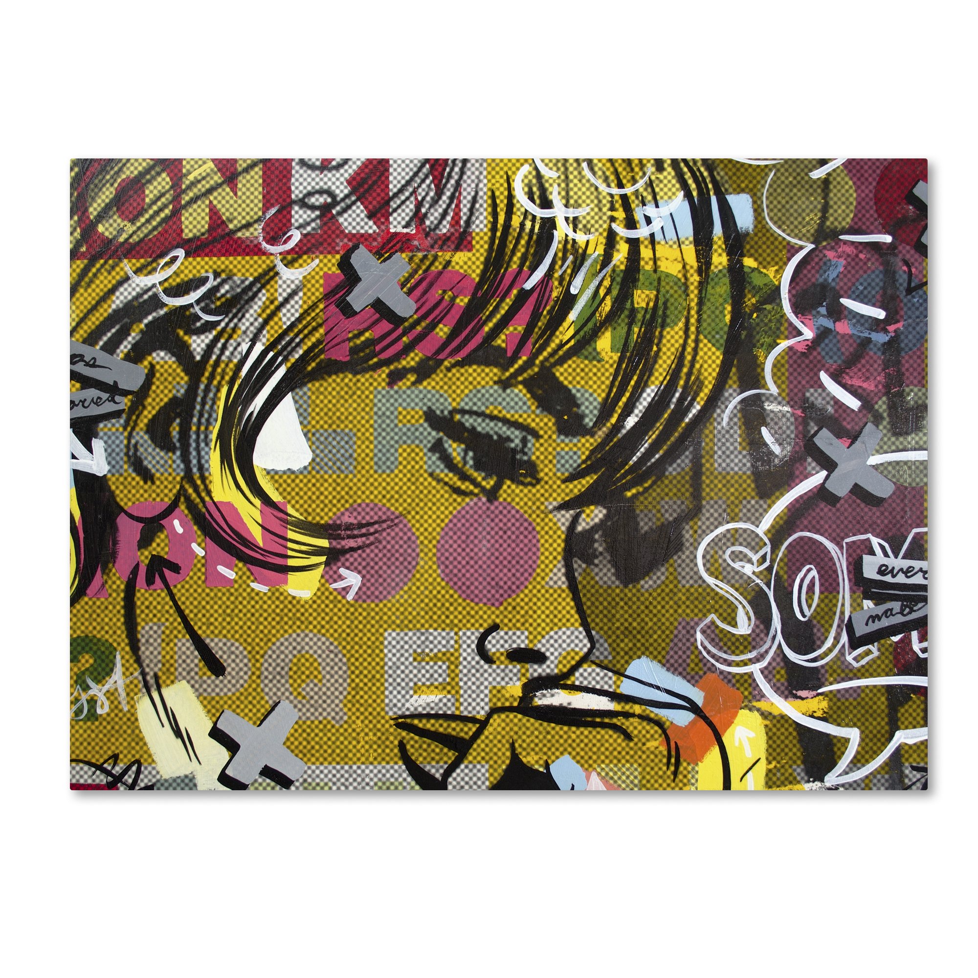 Every Sometimes by Dan Monteavaro - 35 x 47 Inch Canvas Wall Art for Living Room, Bedroom & Office Decor - Modern Abstract Painting for Home & Office Wall Decor