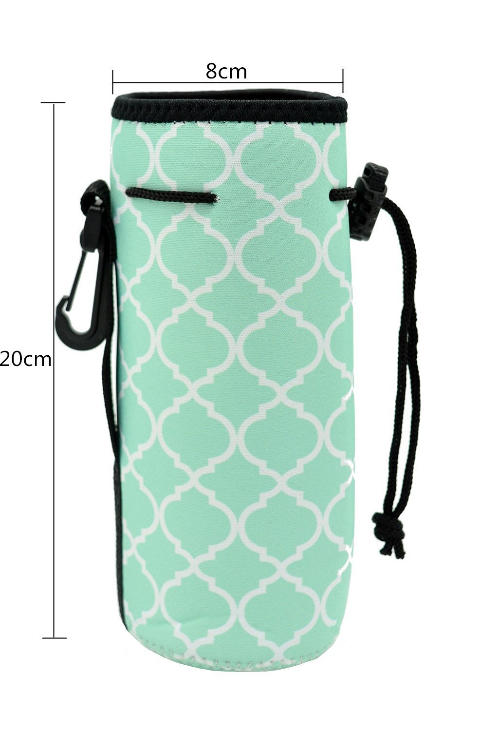 Neoprene Water Bottle Sleeve - Insulated Drawstring Cooler Bag for Hot & Cold Drinks, Perfect for Gym, Hiking, and Outdoor Adventures