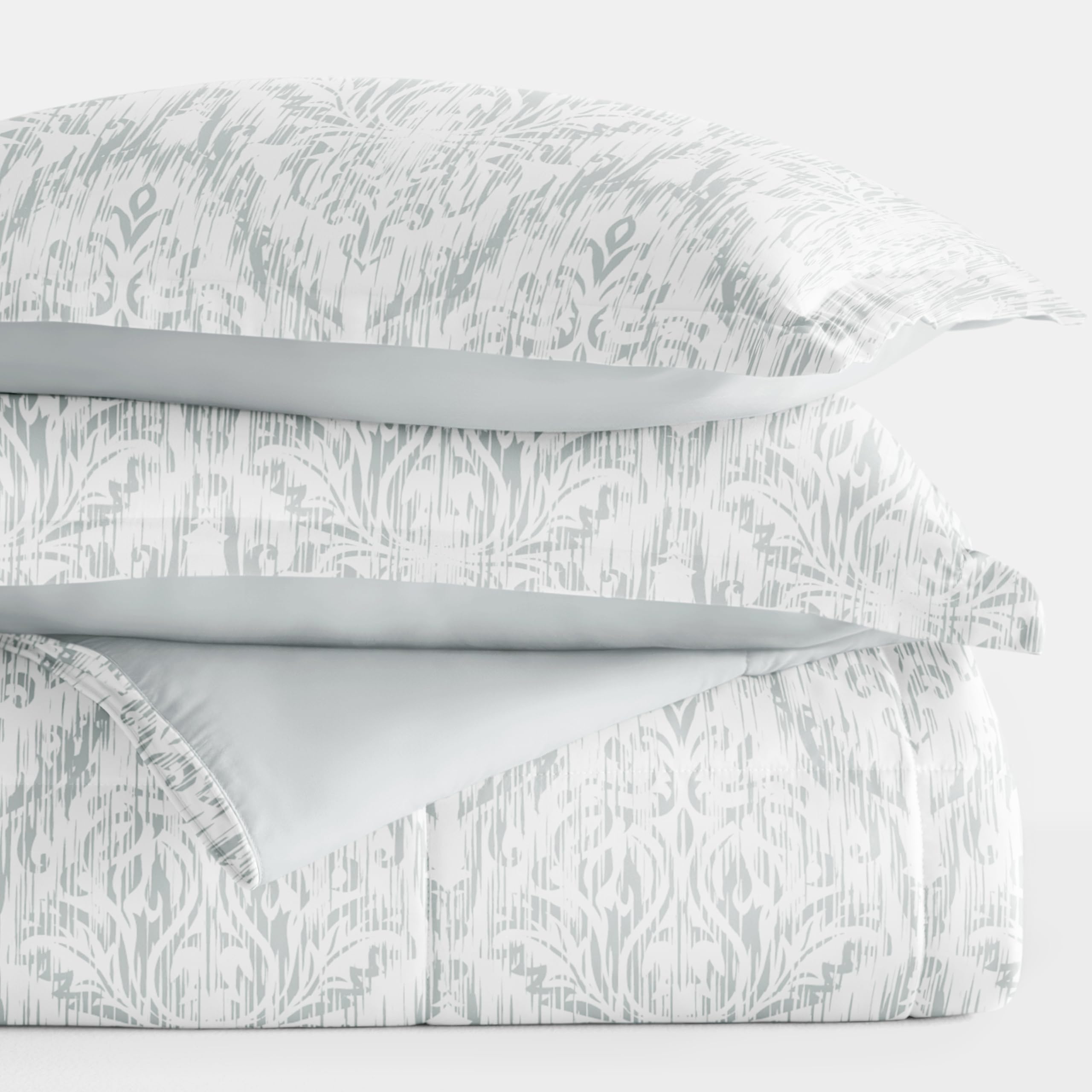 Luxury Reversible King Size Comforter Set (3 Piece) - Soft & Lightweight Down Alternative Bedding - Includes King Comforter & 2 Pillow Shams - Perfect for Master Bedroom, Guest Room & Cozy Home Decor