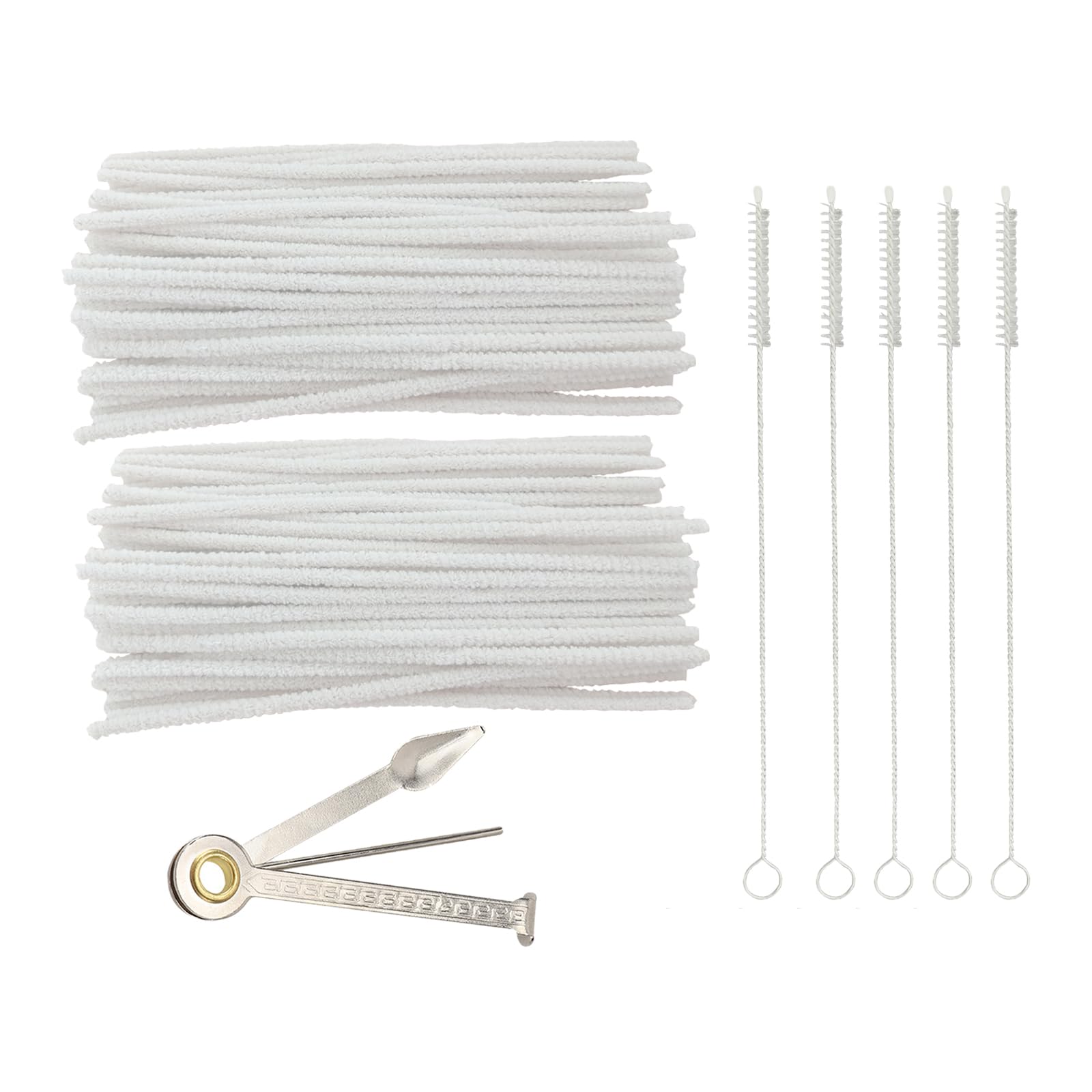WAFJAMF 100-Piece Pipe Cleaning Kit with 3-in-1 Tamper Reamer & 5 Straw Brushes - Multifunctional Tool for Cleaning Smoking Pipes, Hookahs, and Bongs - Perfect for Home Use and Tobacco Enthusiasts
