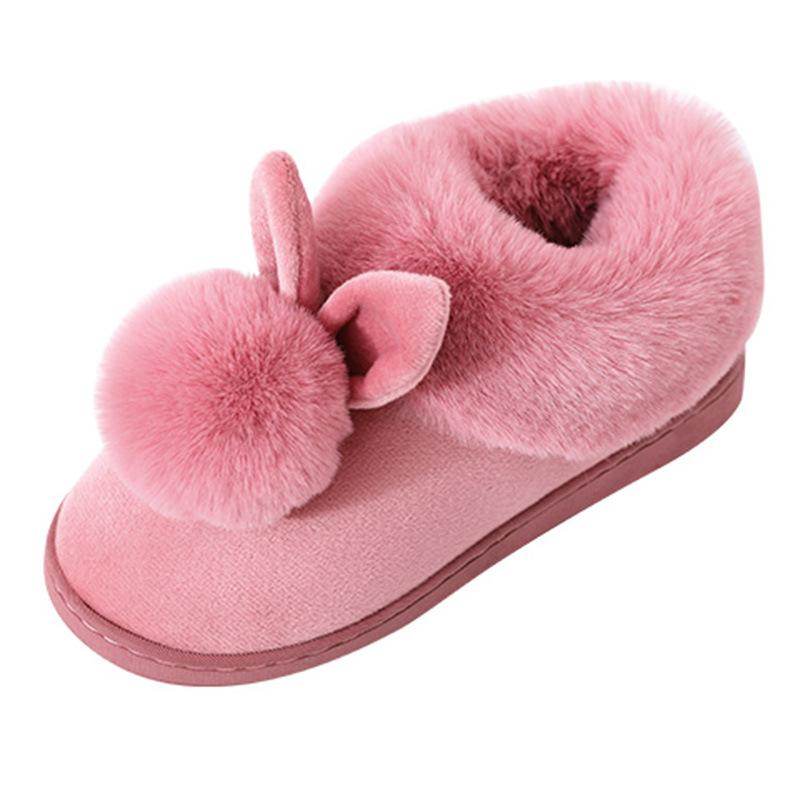 Soft Plush Bunny Slippers for Women & Girls - Cozy Non-Slip Indoor/Outdoor House Shoes - Perfect Gift for Christmas, Birthday & Valentine's Day