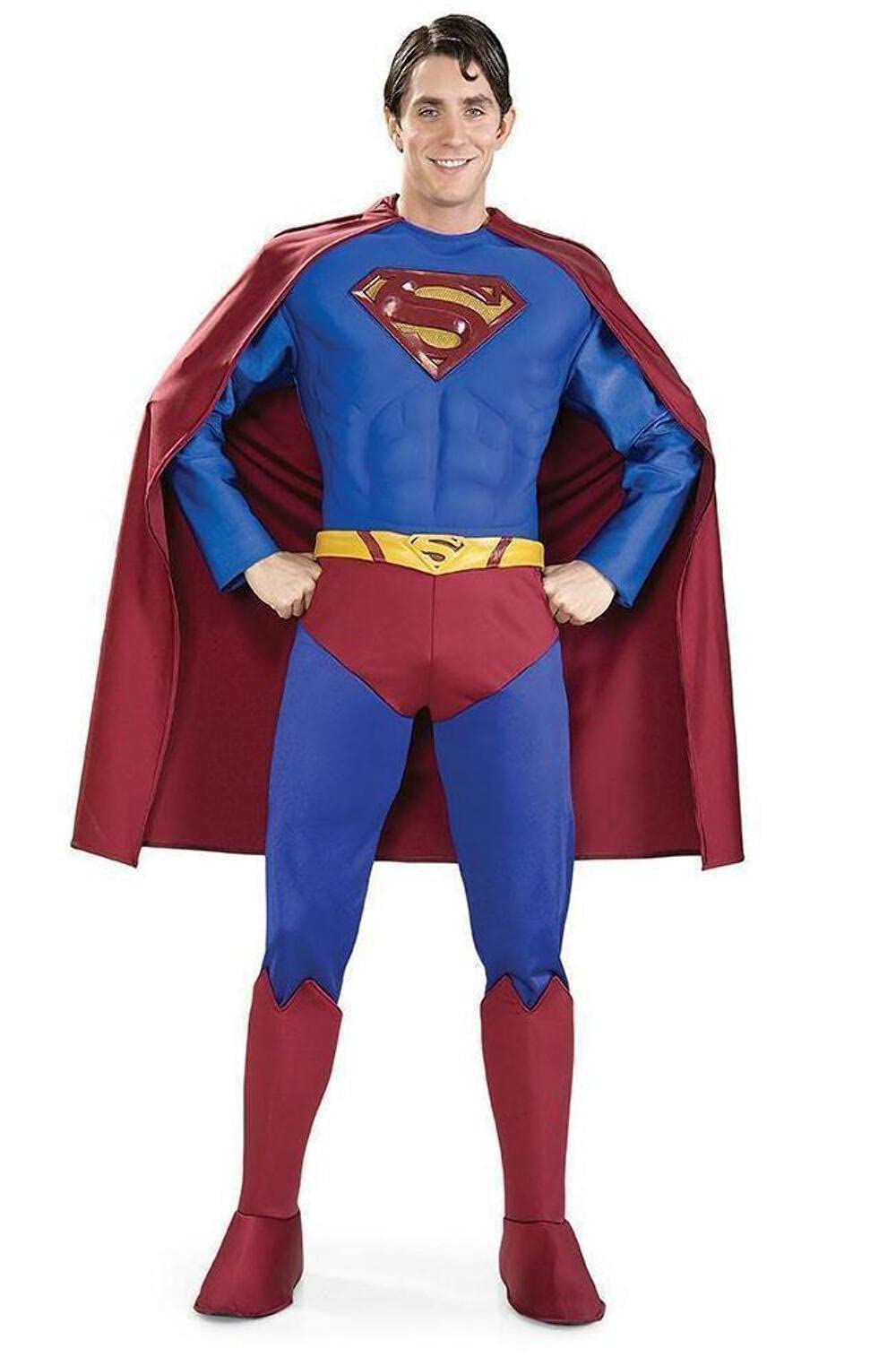 Rubie's Supreme Edition Muscle Chest Superman Costume for Adults - Perfect for Halloween, Cosplay, and Comic Con Events