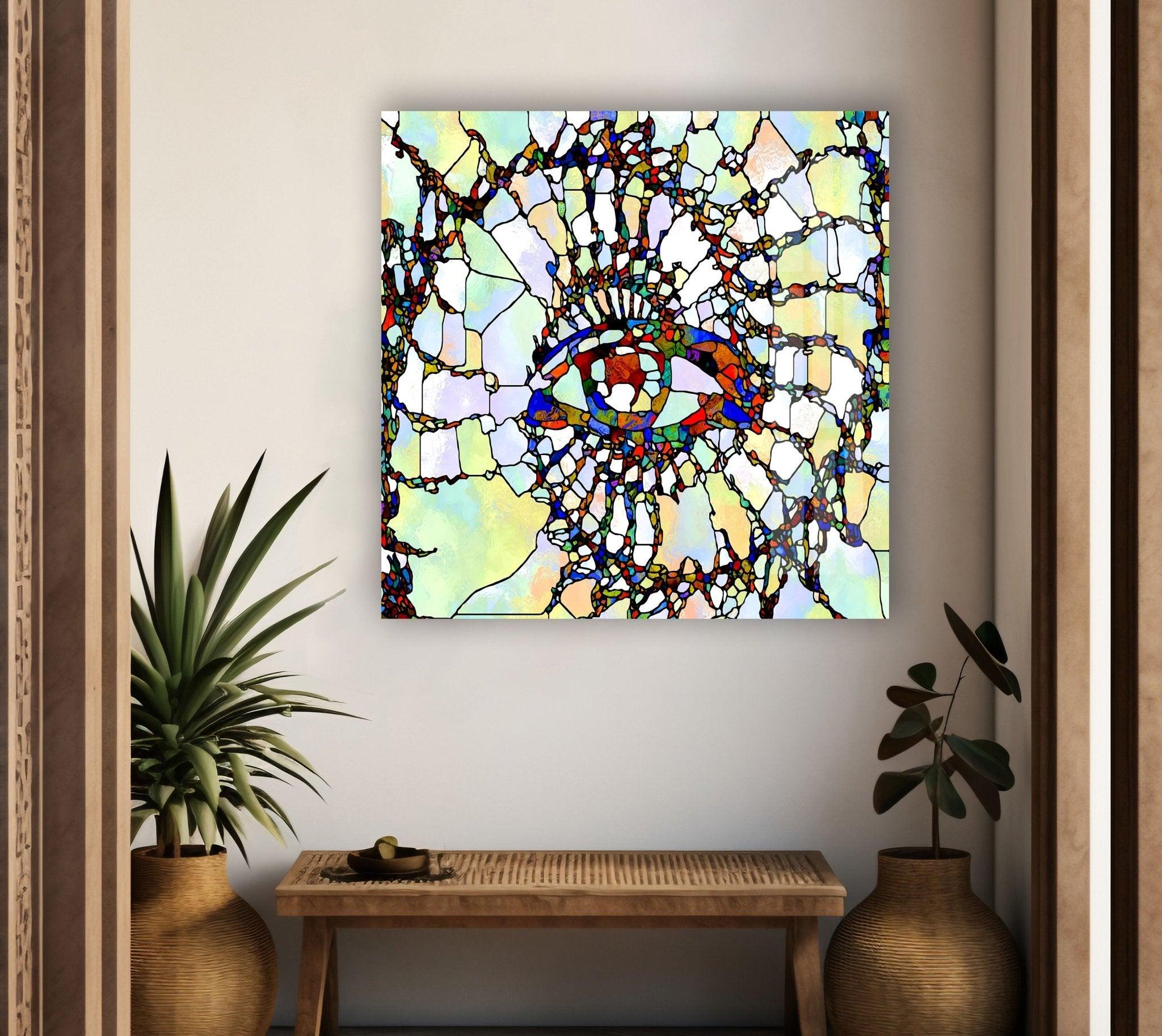 Beautiful Stained Glass Wall Art for Home Decor - Perfect for Living Room, Bedroom & Office