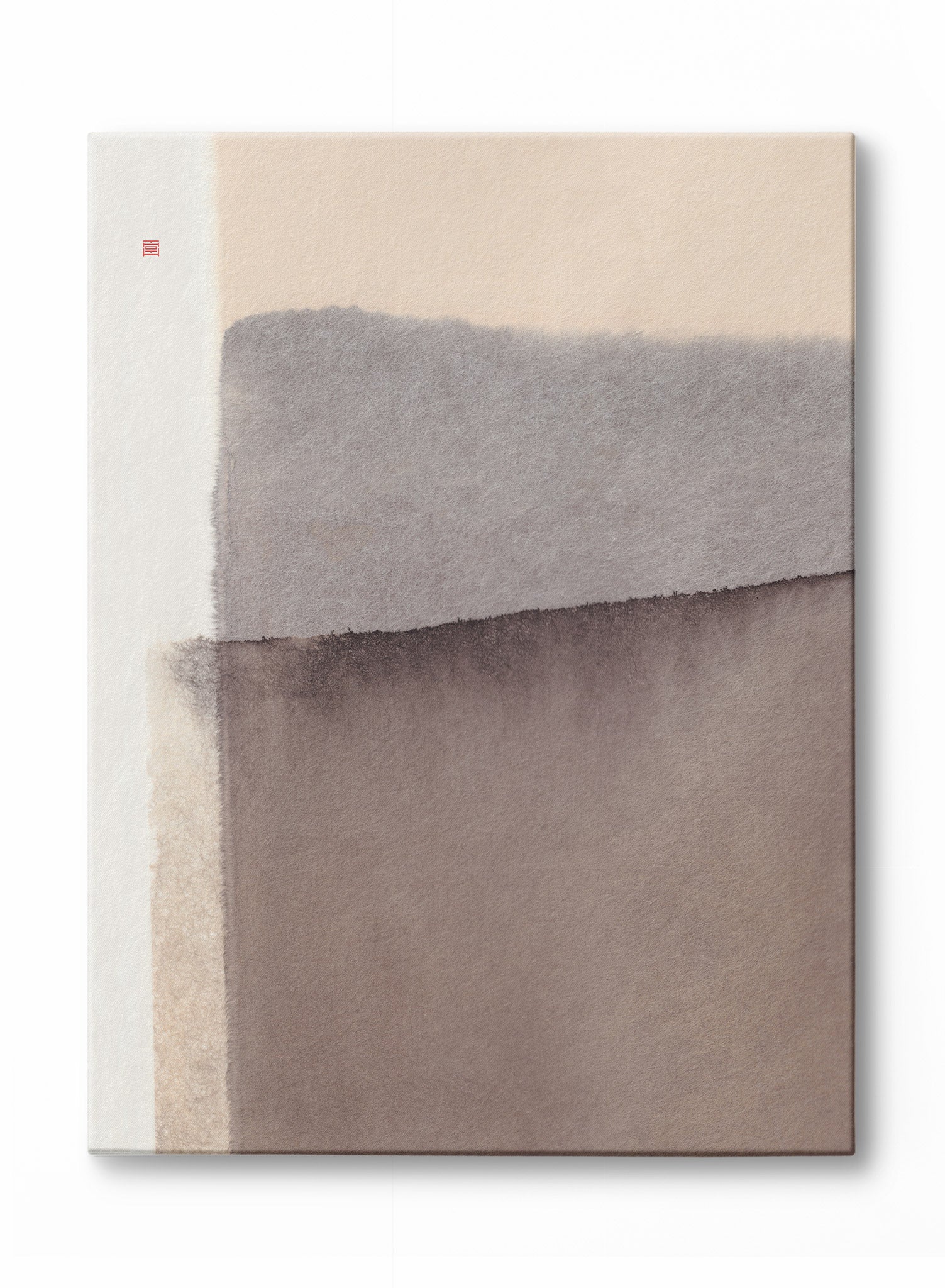 Greige Ink Wash Canvas - Premium Textured Painting Surface for Artists - Perfect for Acrylic, Oil, and Watercolor Painting - Home Studio & Classroom Art Supplies