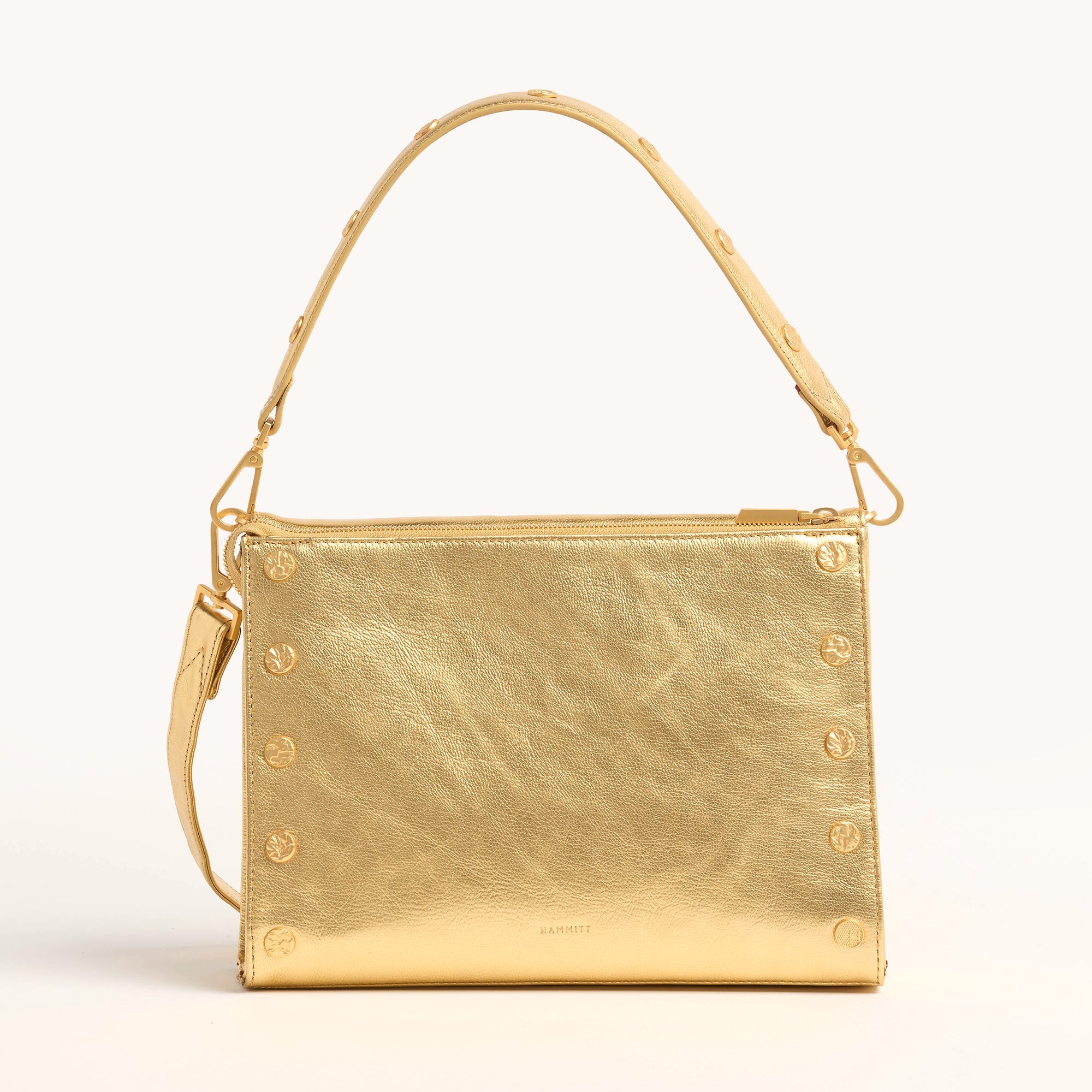 Montana Clutch - Gala Gold & Brushed Gold Hammered Large Crossbody Bag for Women | Perfect for Parties, Weddings & Evening Events