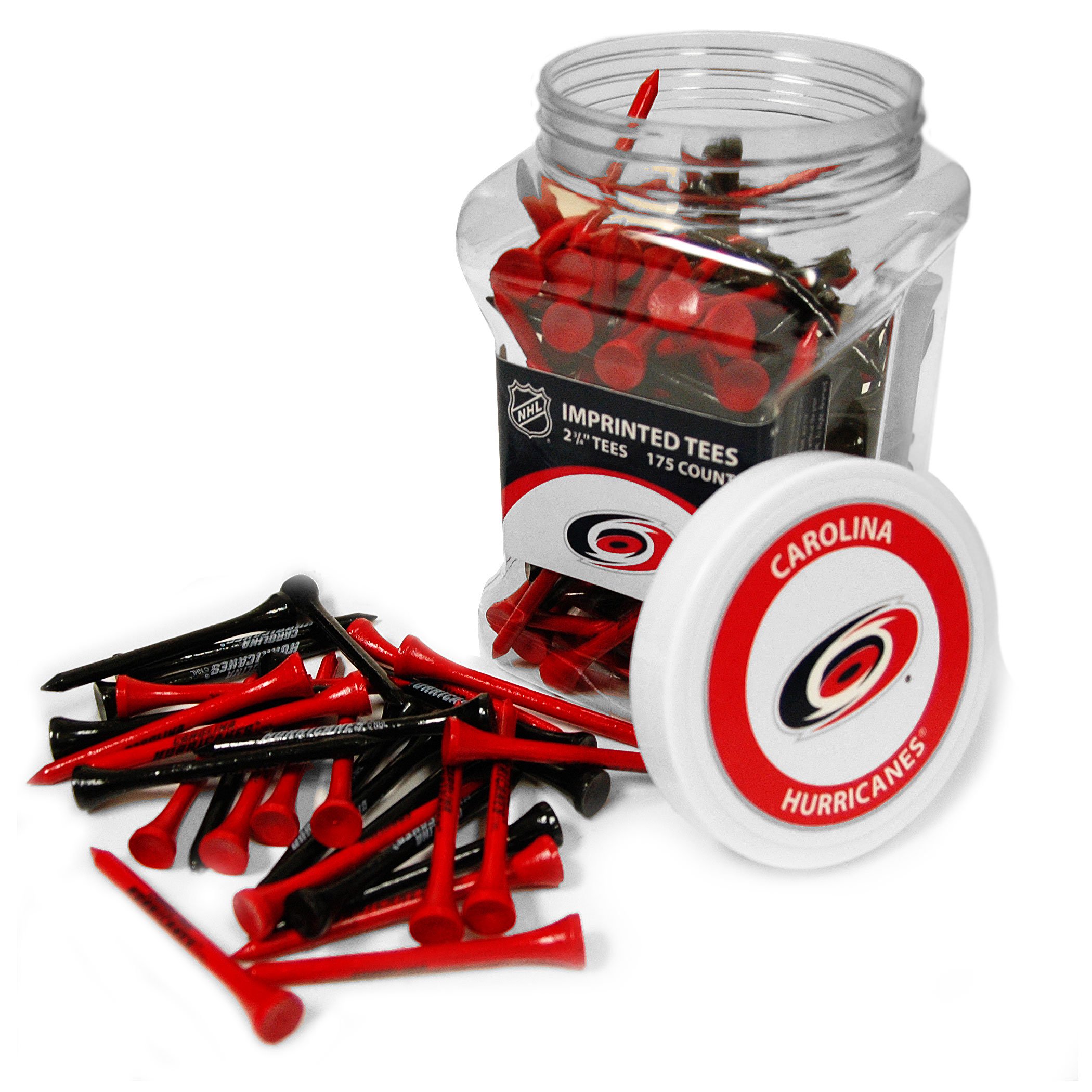 Team Golf NHL Golf Tees - Pack of 175 Plastic Golf Tees for Driving Range, Practice & Course Play - Official NHL Team Logo Golf Accessories for Men & Women
