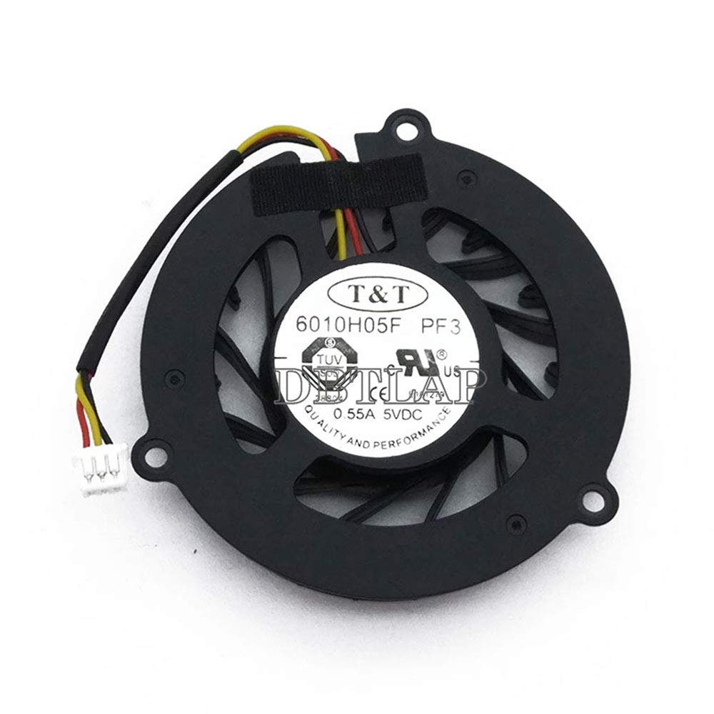 MSI VR200 V120 & LG E500 Laptop CPU Cooling Fan Replacement - T&T 6010H05F PF3 6837d Compatible - Perfect for Gaming, Office Work & Heavy Computing Tasks