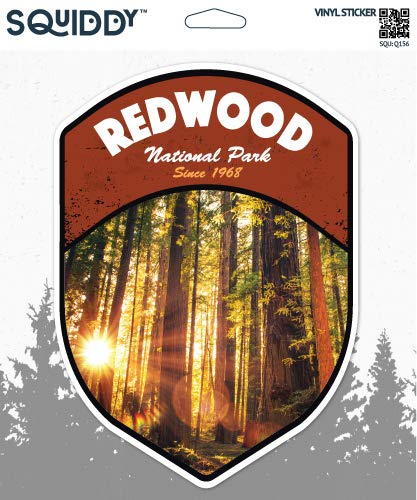 Squiddy Redwood National Park Vinyl Sticker Decal - Waterproof, Durable 3