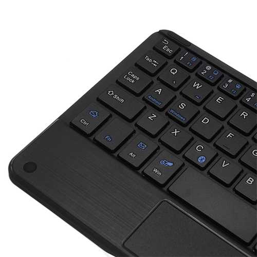 Universal Bluetooth Wireless Keyboard - B.O.W HB118 Leather Touch Keyboard for Tablet, Phone, Laptop | Perfect for Office, Home & Travel Use