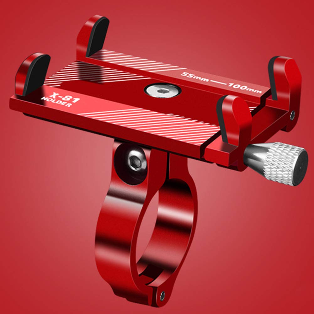 Durable Aluminum Alloy Adjustable Mountain Bike Phone Holder - 360° Rotating Clamp for GPS & Smartphones | Perfect for Cycling, Commuting & Outdoor Adventures