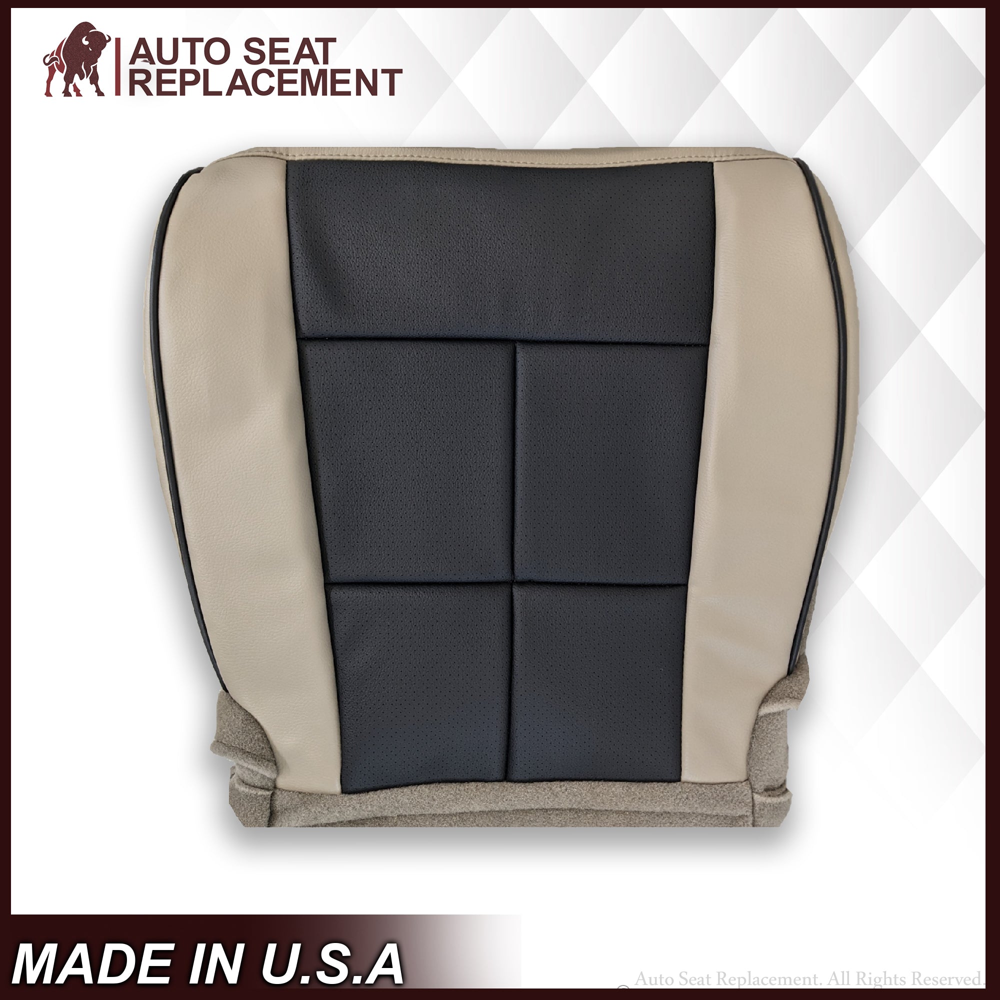 2010-2013 Lincoln Navigator Seat Covers - Premium Black/Tan Leather or Vinyl Protection for Car Interior - Perfect for Road Trips & Family Adventures