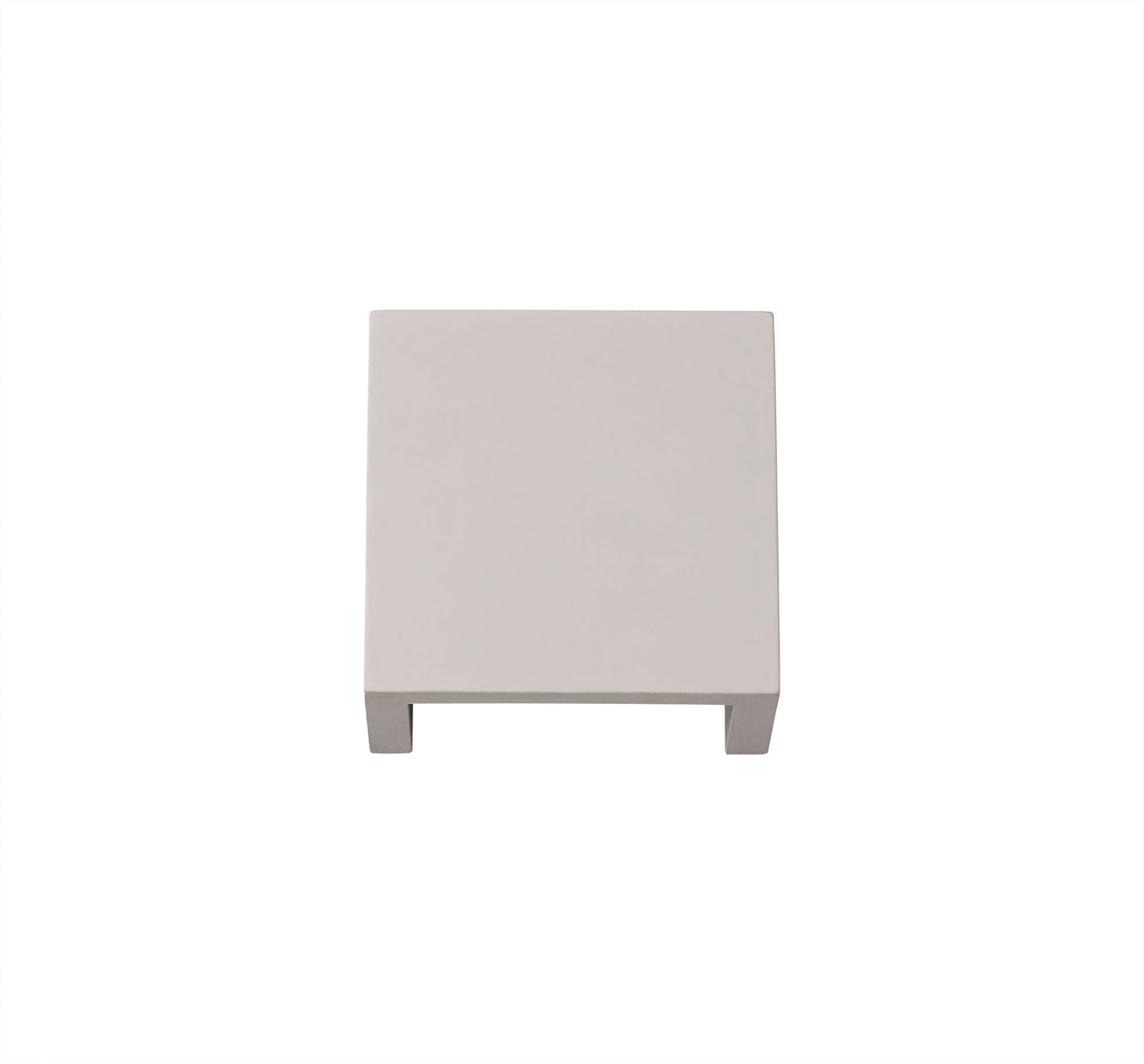 Alina Square Wall Lamp - 6.5W LED Light Fixture, 3000K Warm White, 592 Lumens, Paintable White Gypsum Surface - 3 Year Warranty - Perfect for Bedroom, Living Room, Hallway & Office Lighting