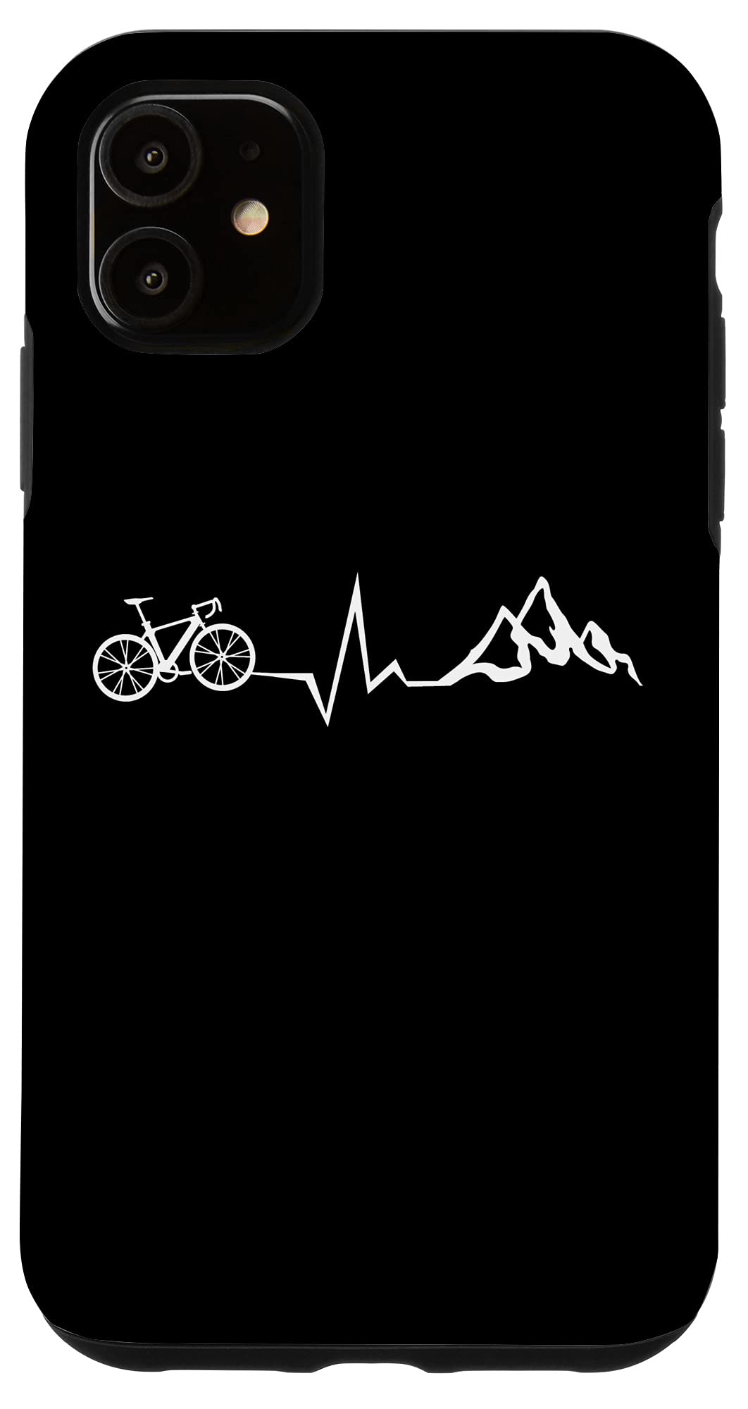 iPhone 11 Case - Shockproof Bike Cycling Phone Cover with Mountain Design for Outdoor Sports & Adventure Enthusiasts | Perfect for Mountain Biking, Road Cycling & Fitness Tracking