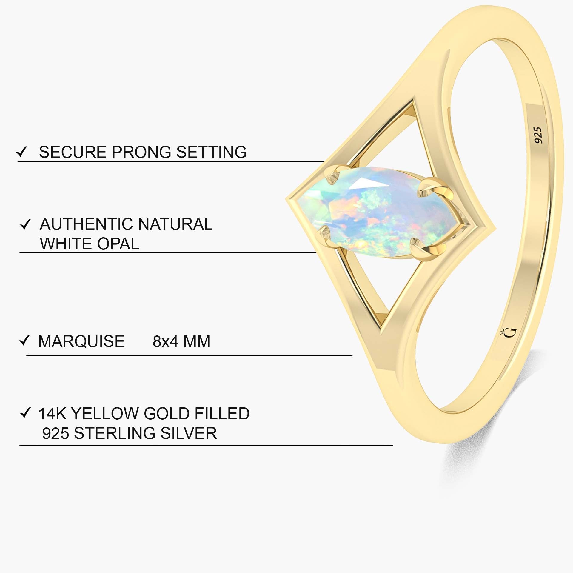 Natural Ethiopian Opal Wedding Ring for Women – Genuine Fire Opal Engagement Ring, 925 Sterling Silver Band, Handmade Boho Jewelry – Perfect for Bridal, Anniversary, and Special Occasion Gifts