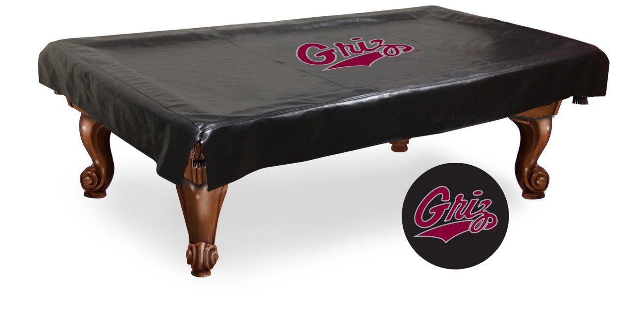 NCAA Montana Grizzlies Pool Table Cover - Officially Licensed College Team Design - Waterproof & Durable Billiard Accessories for Game Rooms, Sports Bars & Fan Caves