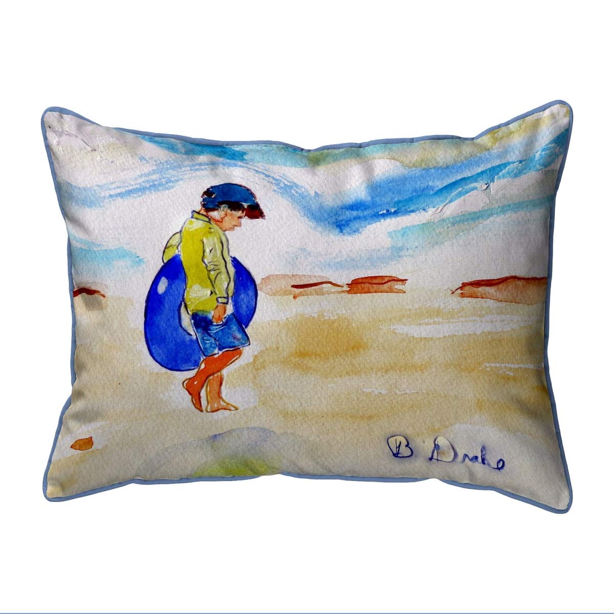 Betsy Drake SN1021 Decorative Throw Pillow 11x14 Inches - Multi Color for Sofa, Bed, Couch - Soft & Stylish Home Decor Accent