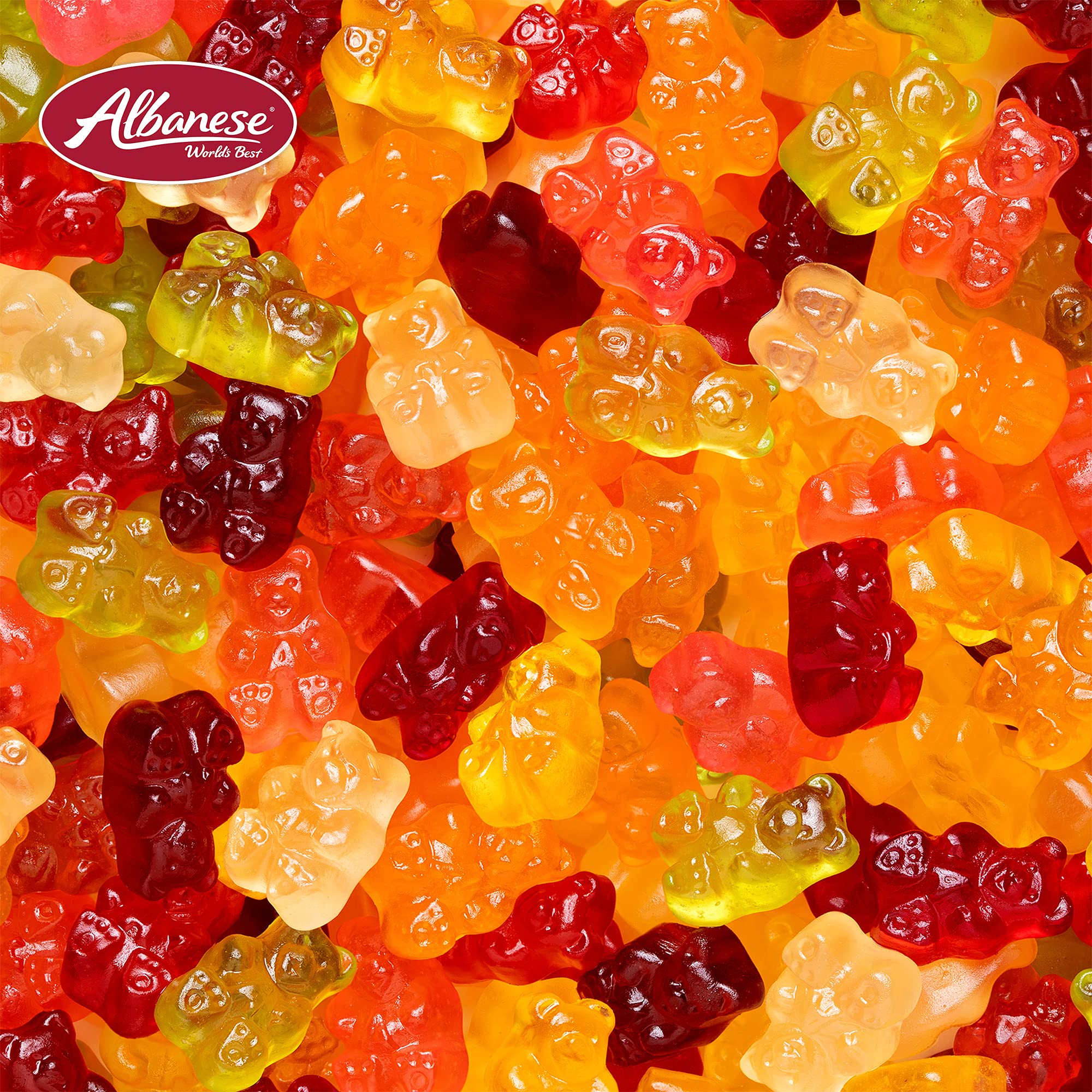 Albanese Exotic Fruit Gummies 2.5oz (12 Pack) - Soft Chewy Candy for Snacking