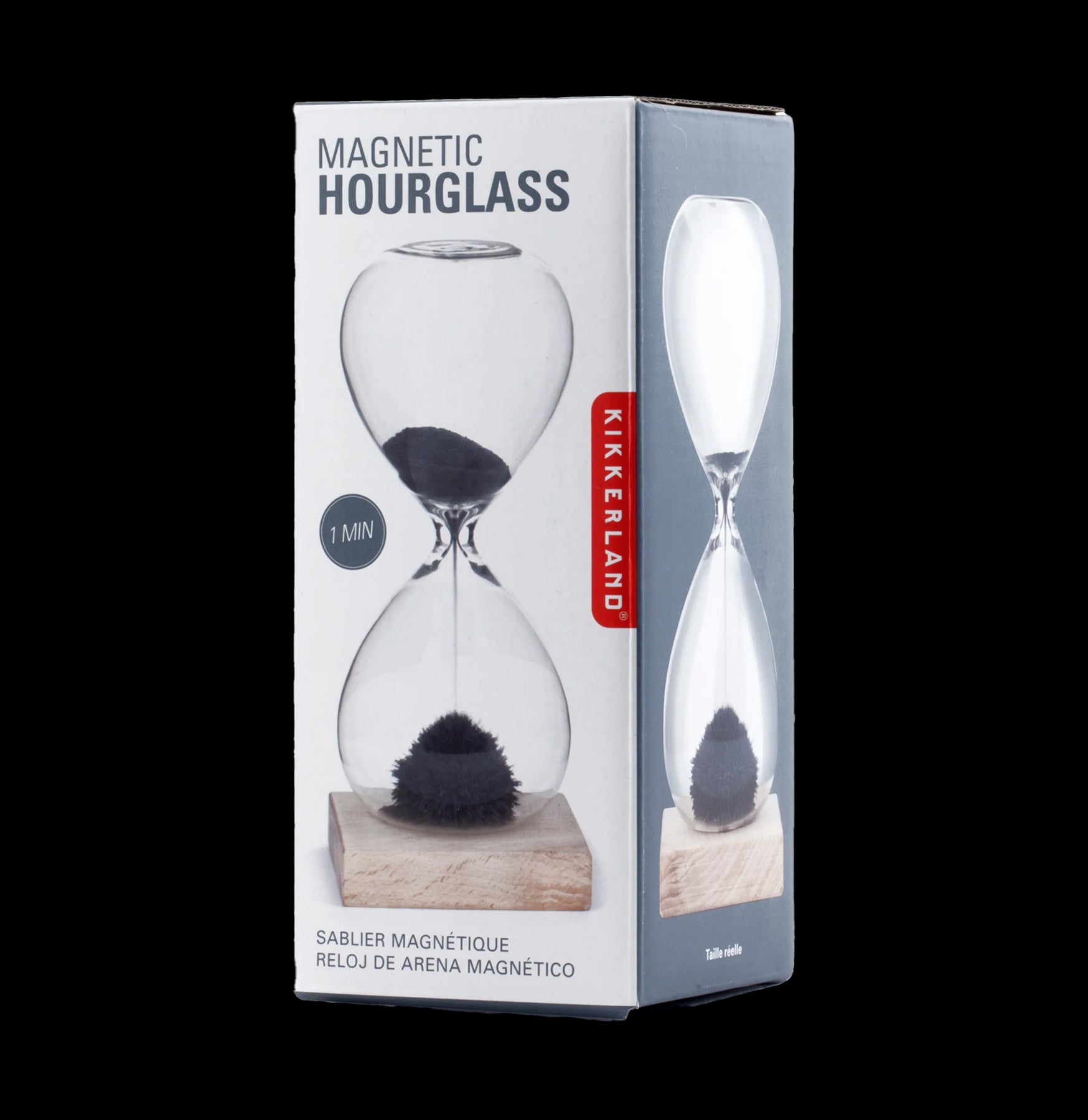 Magnetic Sand Hourglass - 3 Minute Timer for Meditation, Yoga, and Stress Relief | Unique Desk Decor & Mindfulness Tool for Home and Office