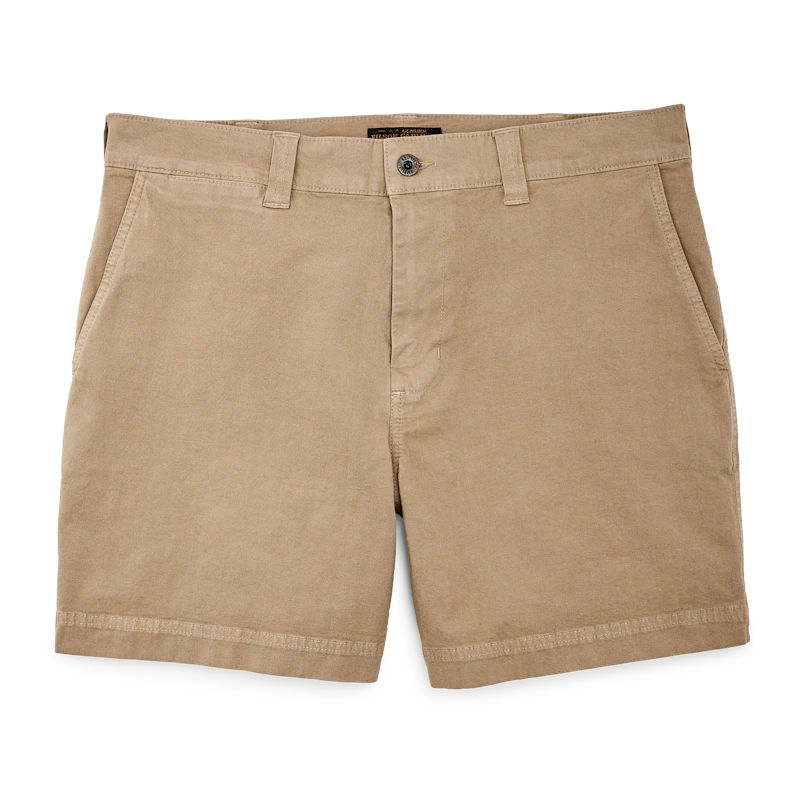 Filson Granite Mountain 6 Shorts - Durable Outdoor Shorts for Men in Khaki | Perfect for Hiking, Camping & Casual Wear