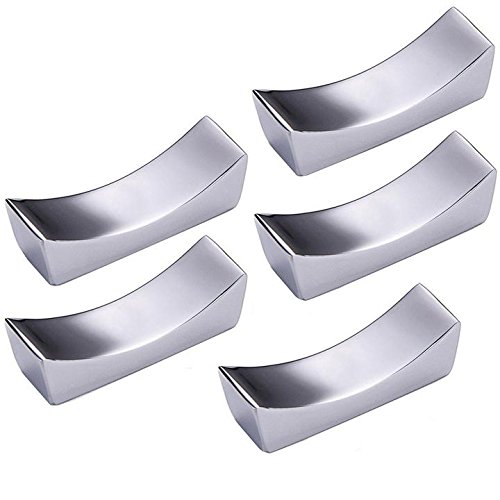 Premium Stainless Steel Chopstick Rests & Utensil Holders - Set of 5 - Elegant Tableware for Asian Dining, Sushi Nights & Home Kitchen Organization
