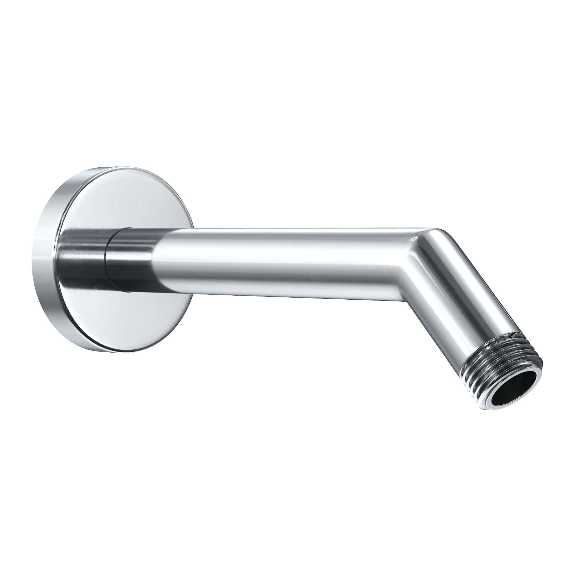 Stainless Steel 7 Inch Shower Arm with Flange & Set Screw - Heavy Duty Bathroom Fixture for Modern Showers & Bathroom Renovations