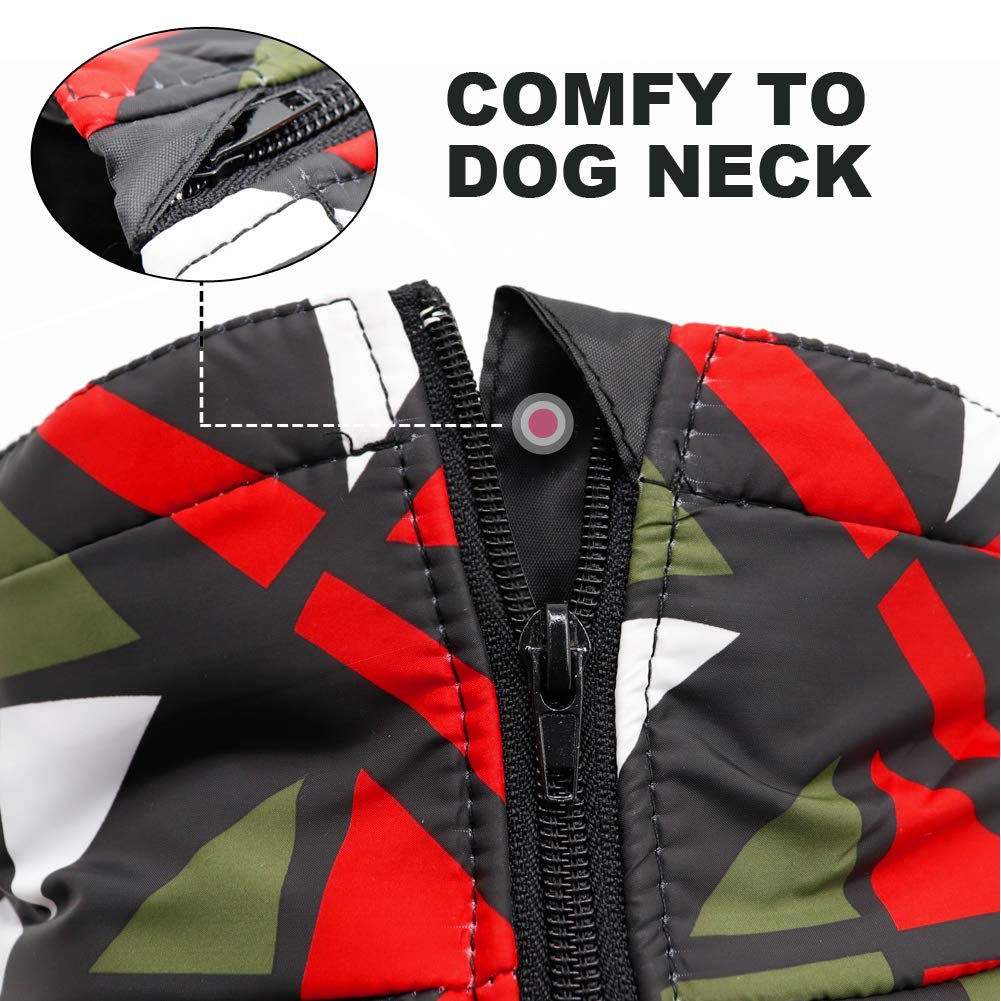 Waterproof Reflective Winter Dog Coat - Windproof Warm Puppy Jacket for Small, Medium & Large Dogs | Outdoor Sports & Snowsuit Apparel for Cold Weather Adventures