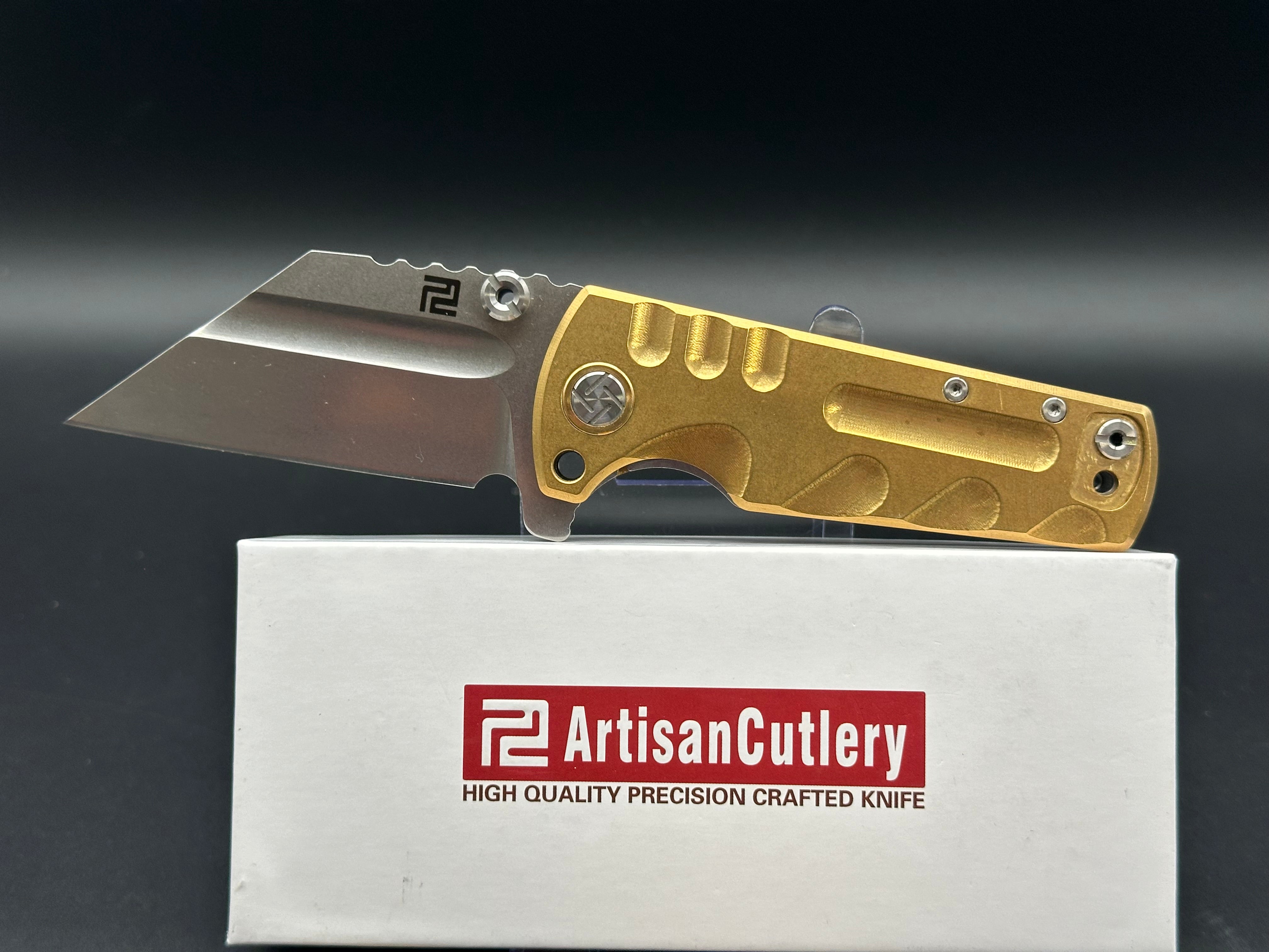 Artisan Cutlery Proponent Mini Brass Pocket Knife - Premium EDC Folding Knife for Outdoor, Camping & Everyday Carry | Perfect for Hiking, Survival & Tactical Use