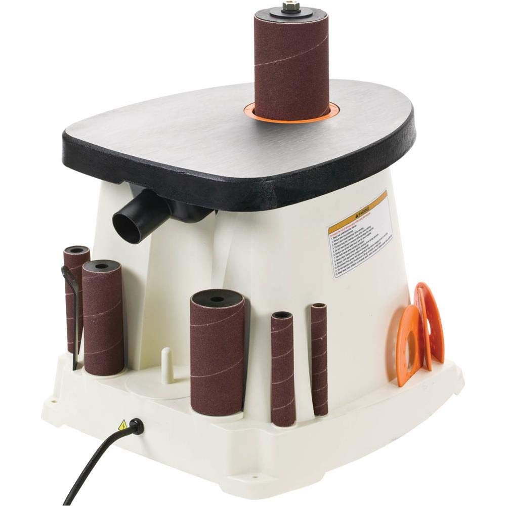 Shop Fox W1831 1/2 HP Single Phase Oscillating Spindle Sander - Professional Woodworking Tool for Sanding Curves, Edges & Contours - Perfect for Furniture Making, Cabinet Refinishing & DIY Projects