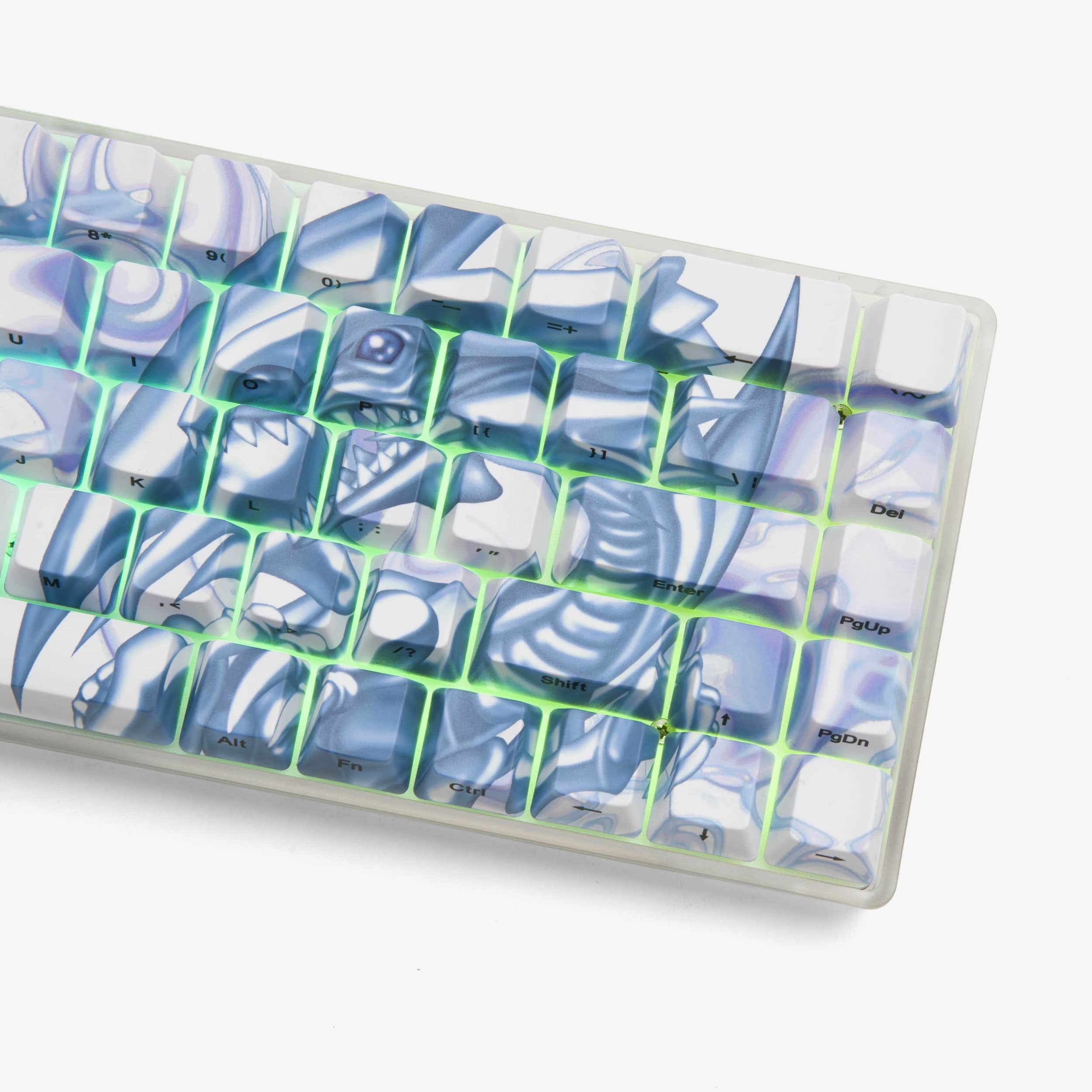 YGO x HG Basecamp 65 Mechanical Keyboard - Blue Eyes White Dragon Edition | Custom Gaming Keyboard for PC & Mac | Perfect for Esports, Typing & Collectors