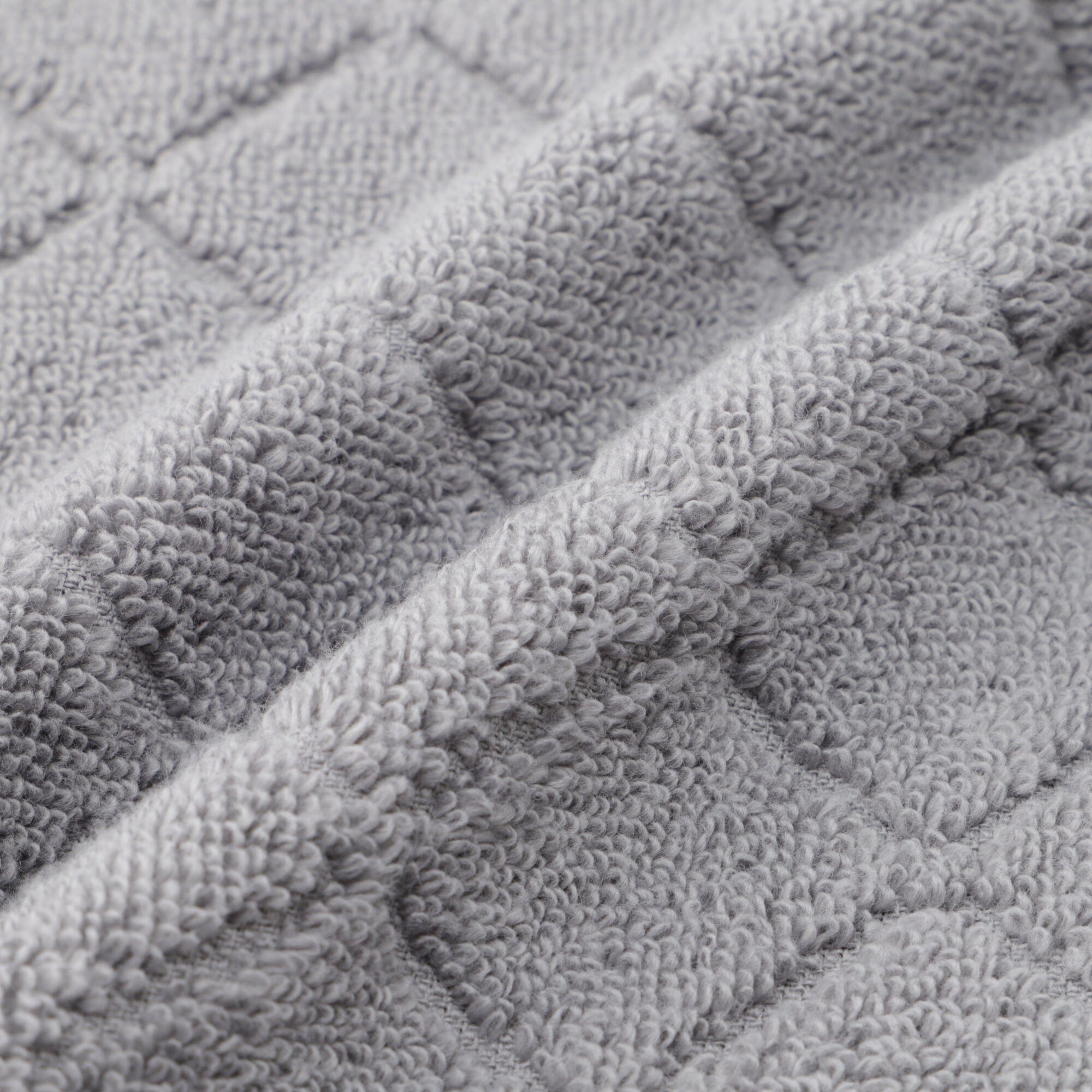 Antibacterial & Deodorizing Scallop Edge Face Towel - Soft Grey Bath Towel for Spa, Gym & Travel | Quick-Dry & Hypoallergenic