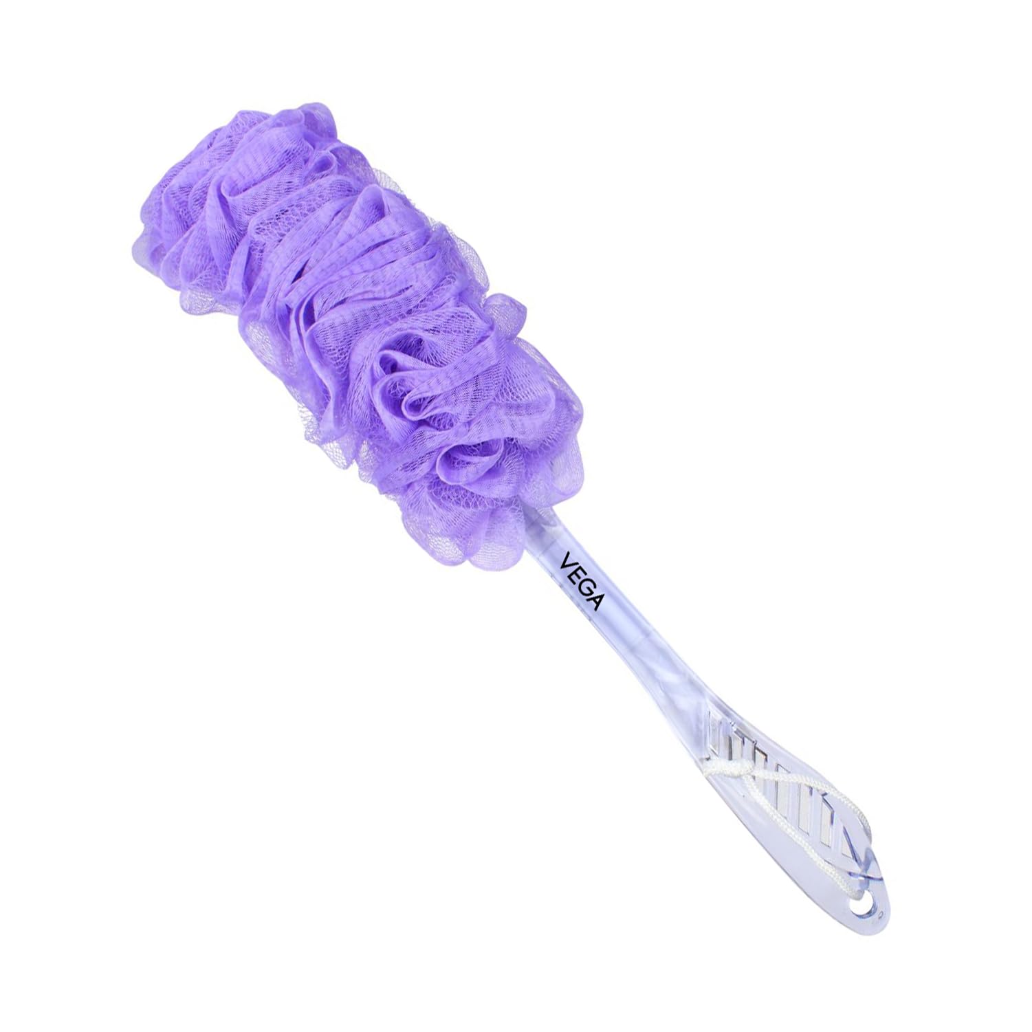 Premium Vega Luxury Bath Brush with Long Handle - Exfoliating & Massaging for Smooth Skin | Spa, Shower & Bath Essential (Color May Vary)