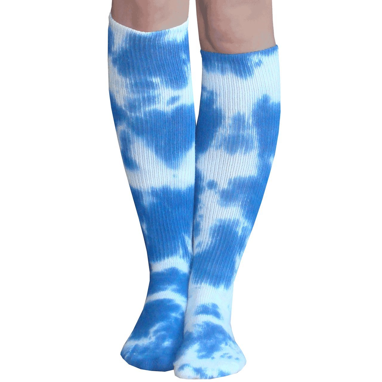 Chrissy's Socks Women's Tie Dye Knee High Socks - Colorful Fashion Socks for Women, Yoga, Running & Casual Wear